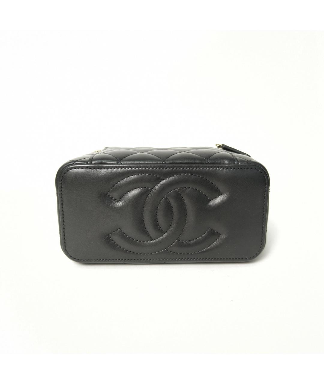 CHANEL Черная кожаная сумка через плечо, фото 6