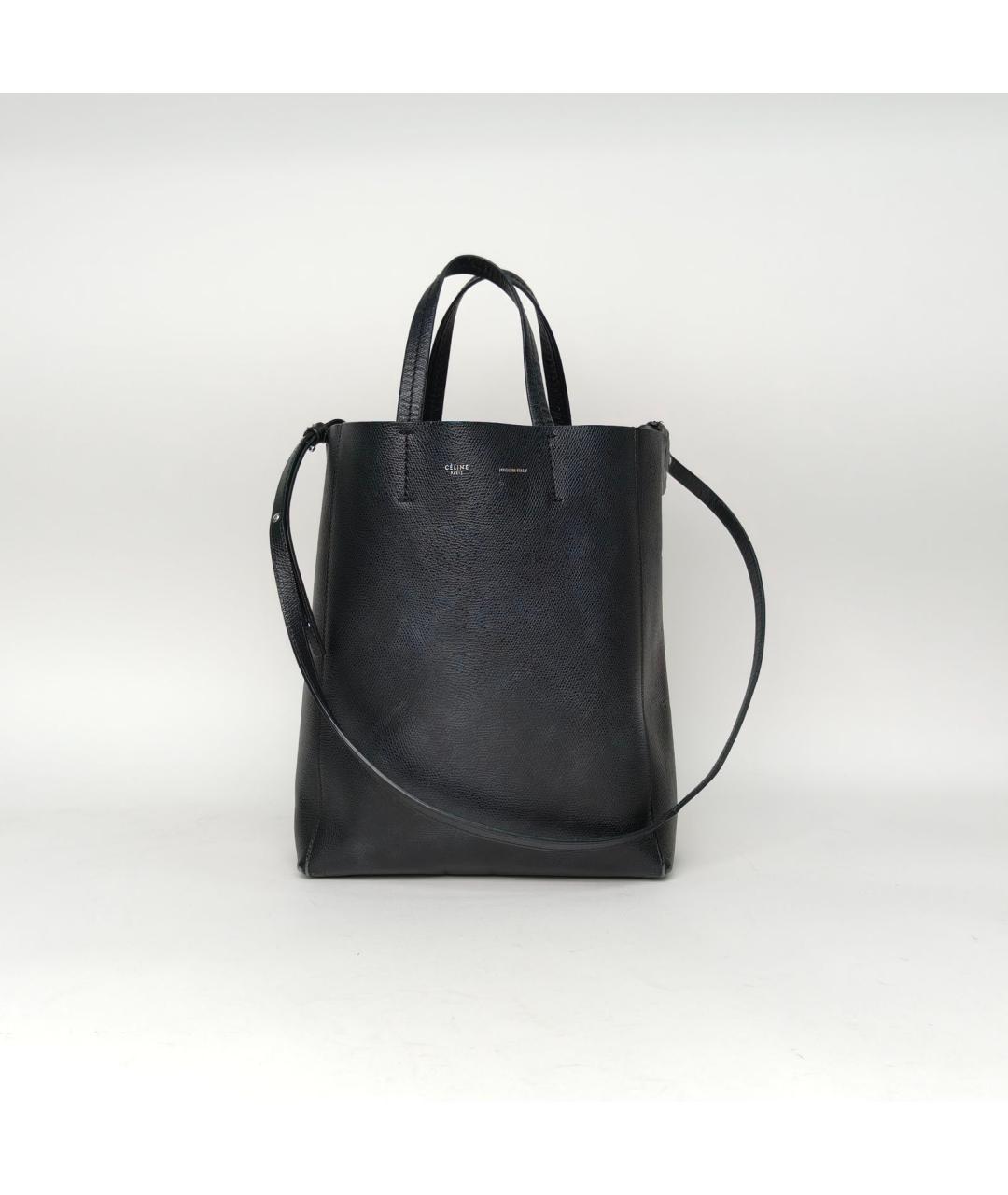 CELINE Черная кожаная сумка через плечо, фото 2