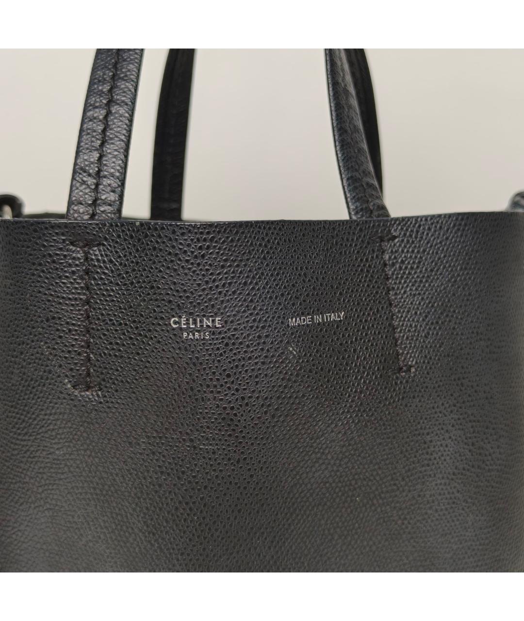 CELINE Черная кожаная сумка через плечо, фото 7