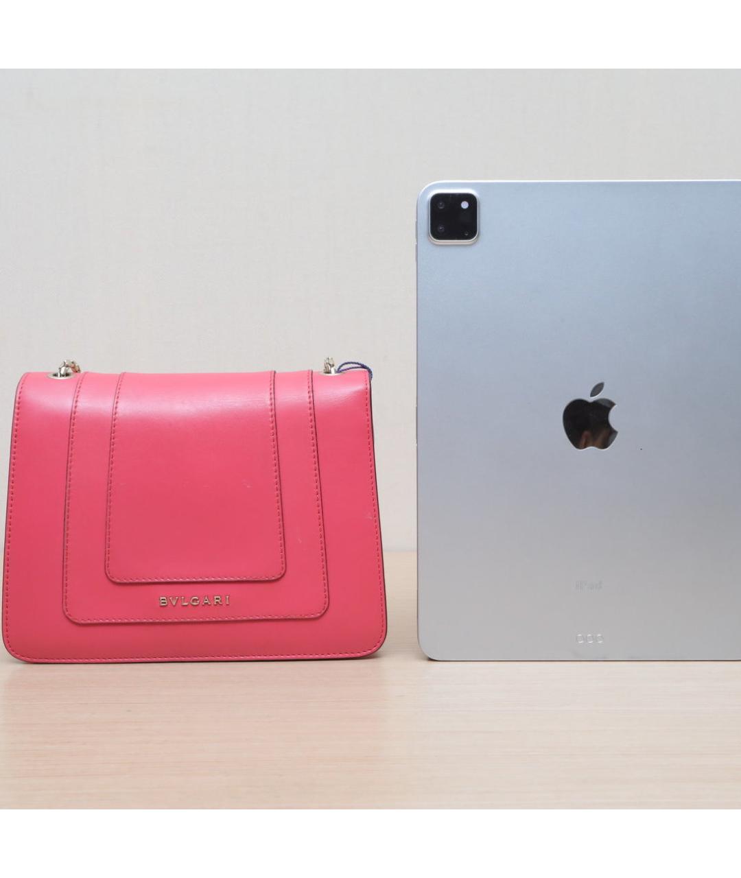 BVLGARI Розовая кожаная сумка через плечо, фото 6