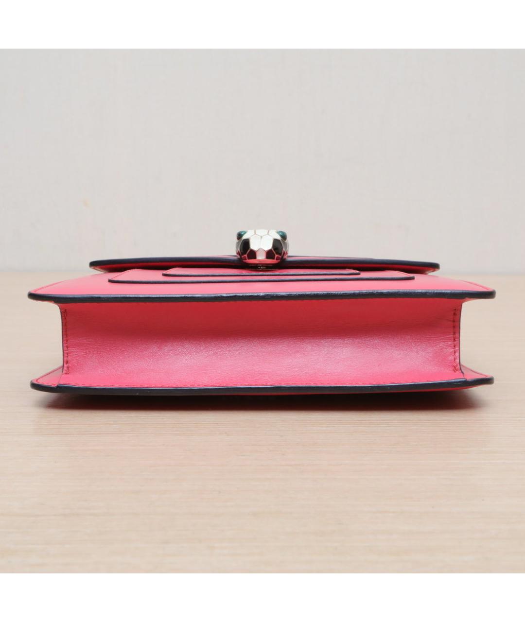 BVLGARI Розовая кожаная сумка через плечо, фото 8