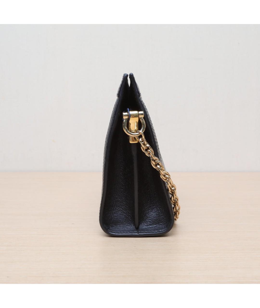 GUCCI Черная кожаная сумка через плечо, фото 4