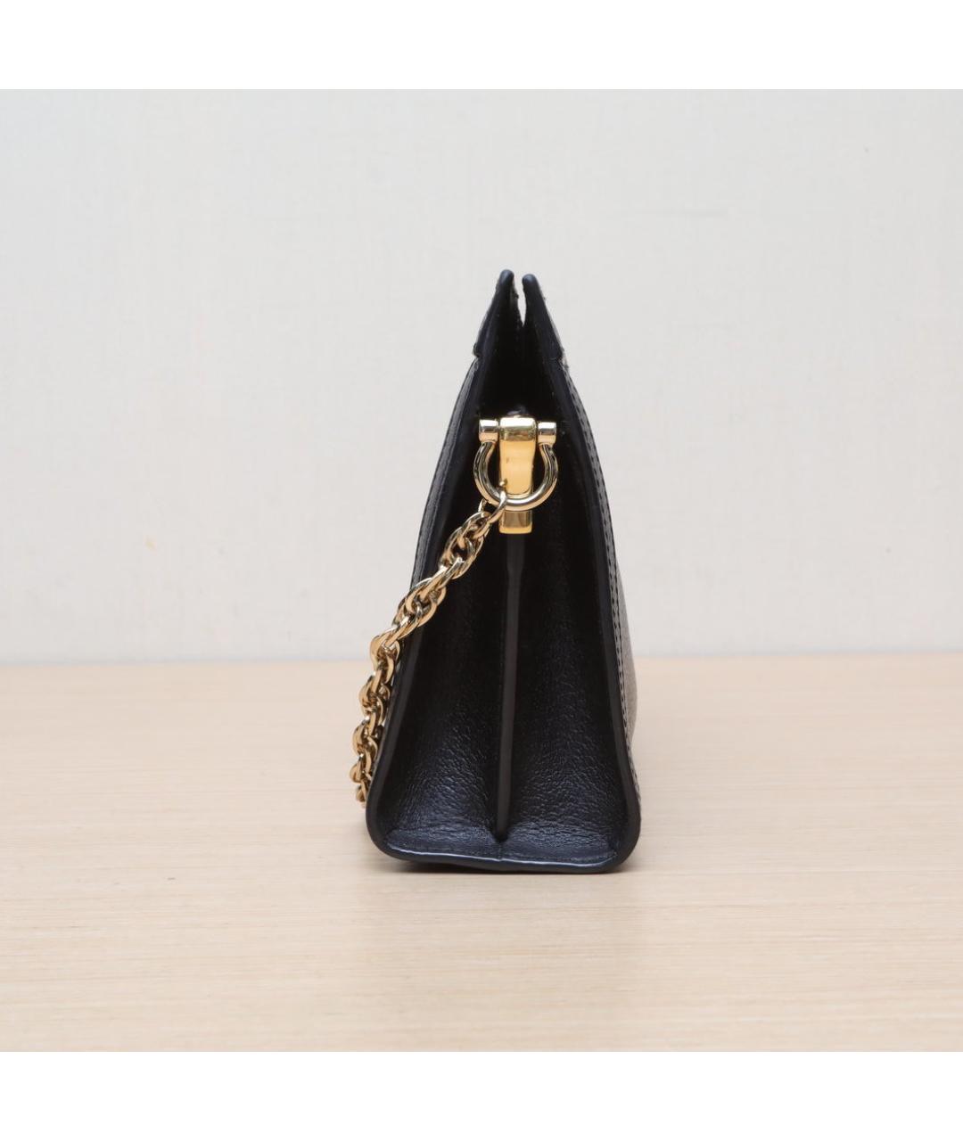 GUCCI Черная кожаная сумка через плечо, фото 5