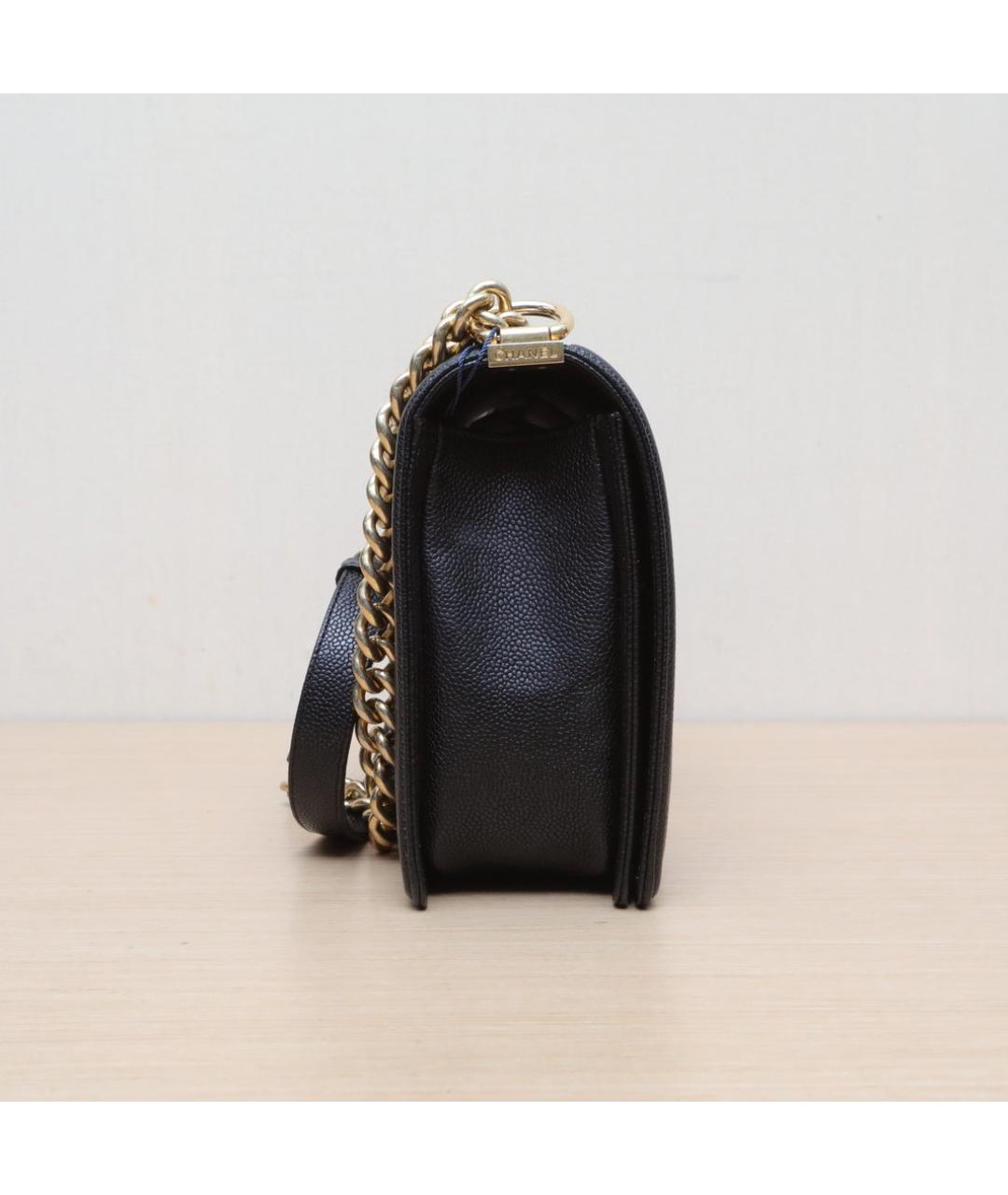 CHANEL Черная кожаная сумка через плечо, фото 5