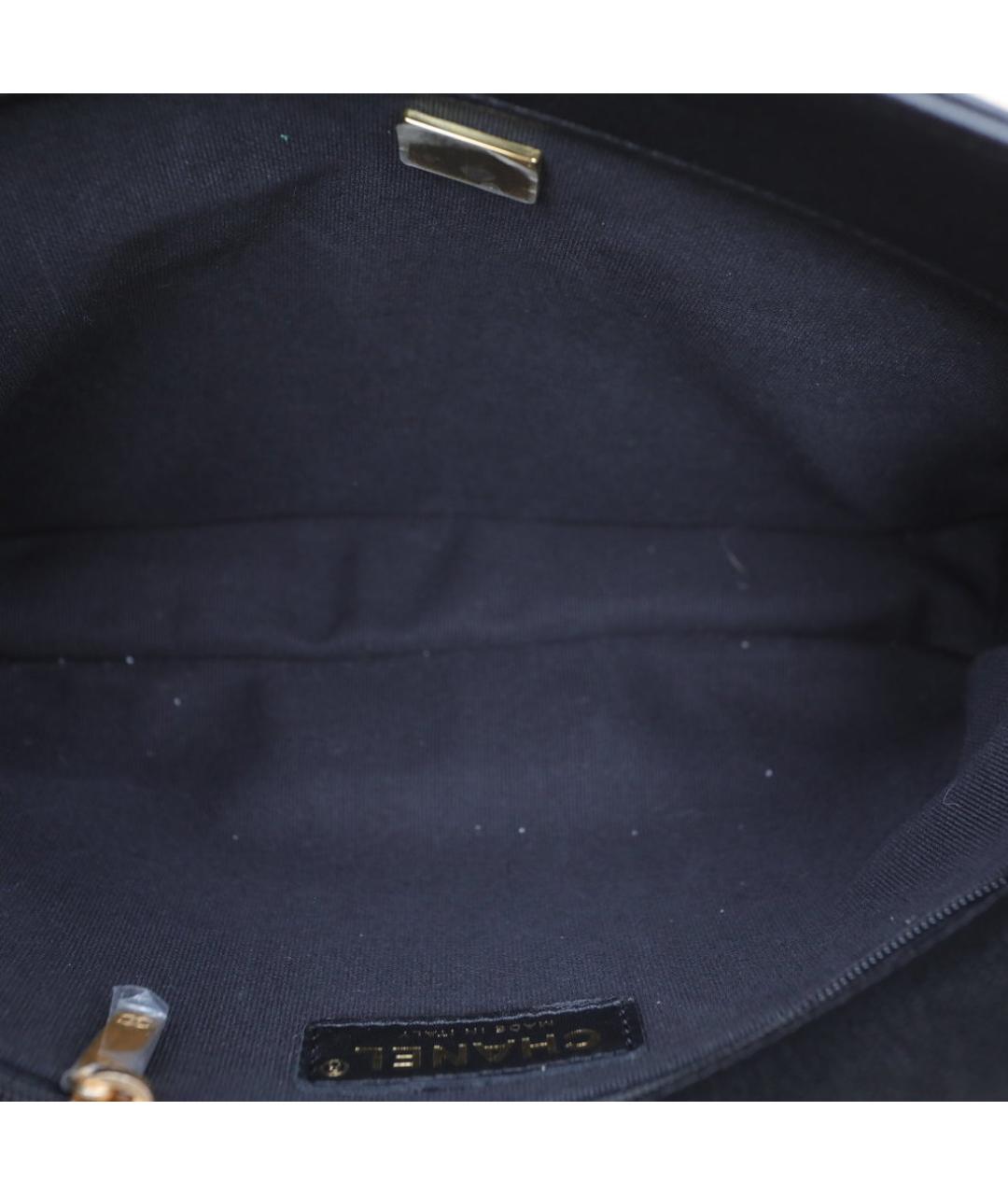 CHANEL Черная кожаная сумка через плечо, фото 9