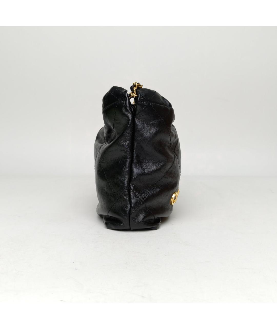 CHANEL Черная кожаная сумка через плечо, фото 5