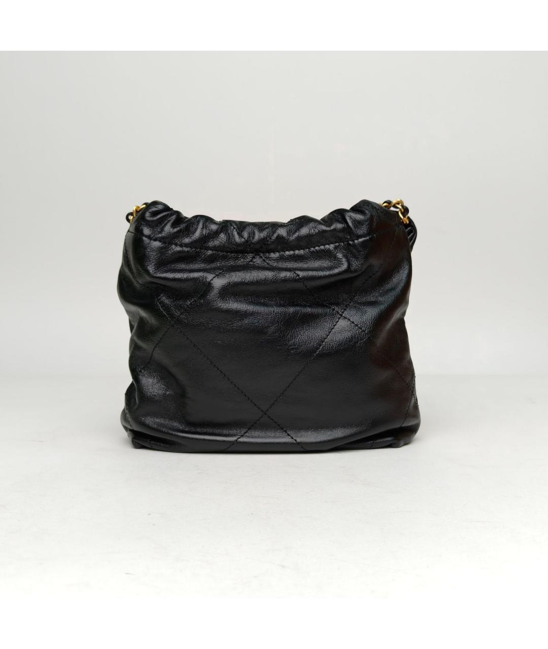 CHANEL Черная кожаная сумка через плечо, фото 4