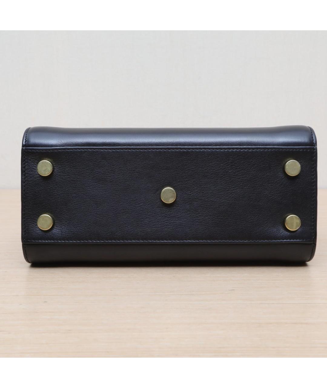 SAINT LAURENT Черная кожаная сумка через плечо, фото 8