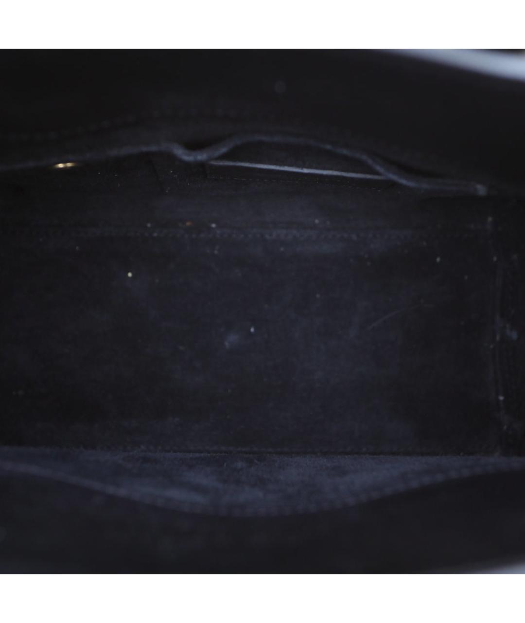 SAINT LAURENT Черная кожаная сумка через плечо, фото 9
