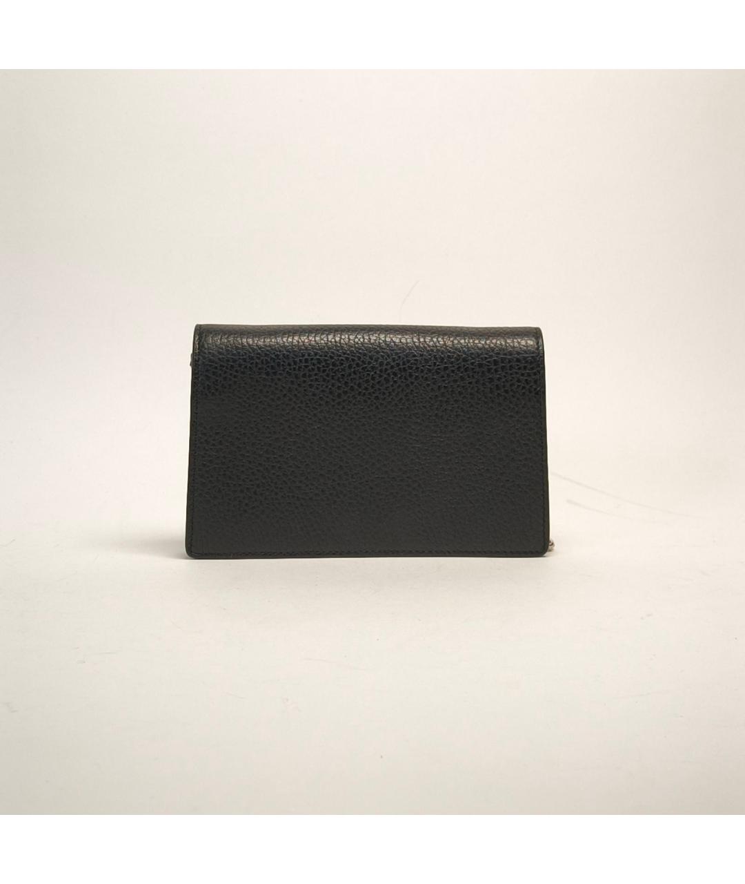 GUCCI Черная кожаная сумка через плечо, фото 3