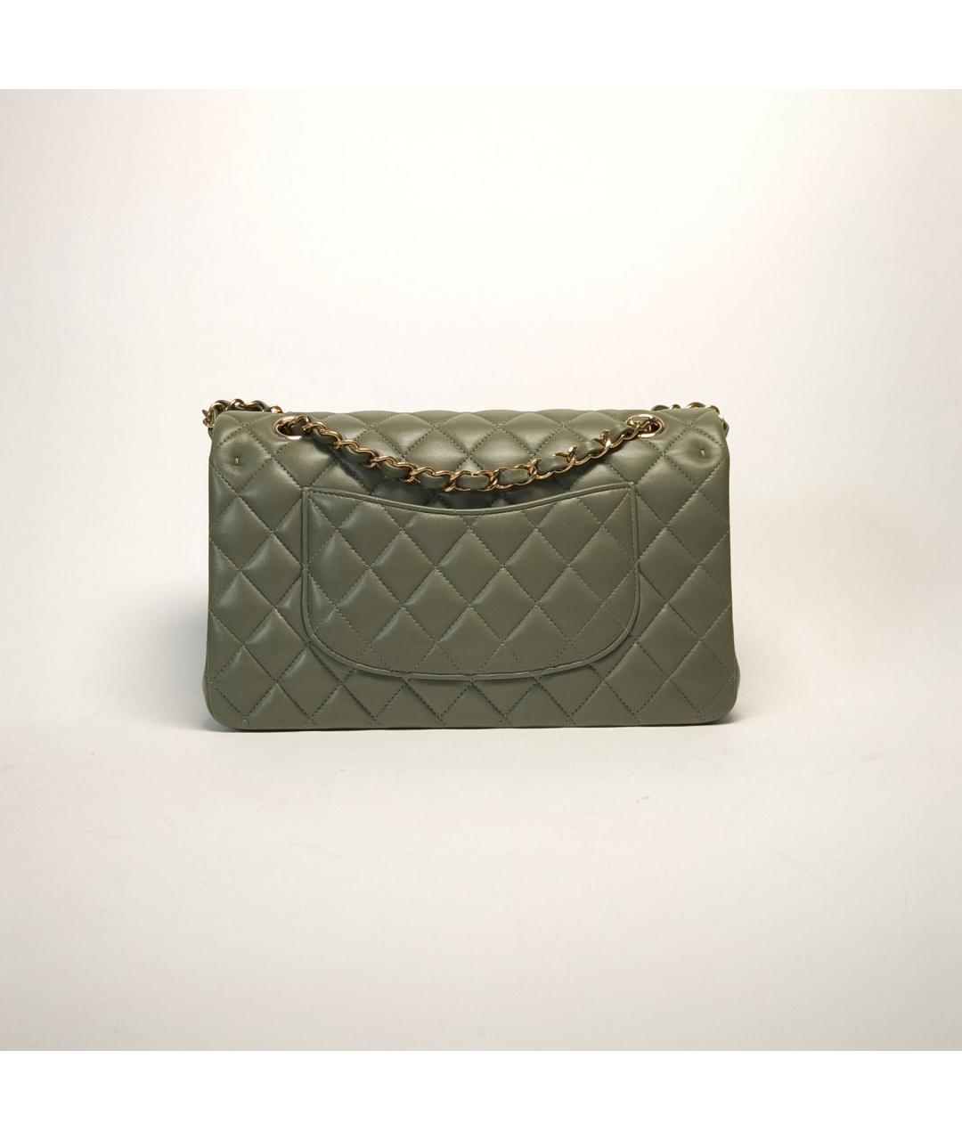 CHANEL Зеленая кожаная сумка через плечо, фото 3