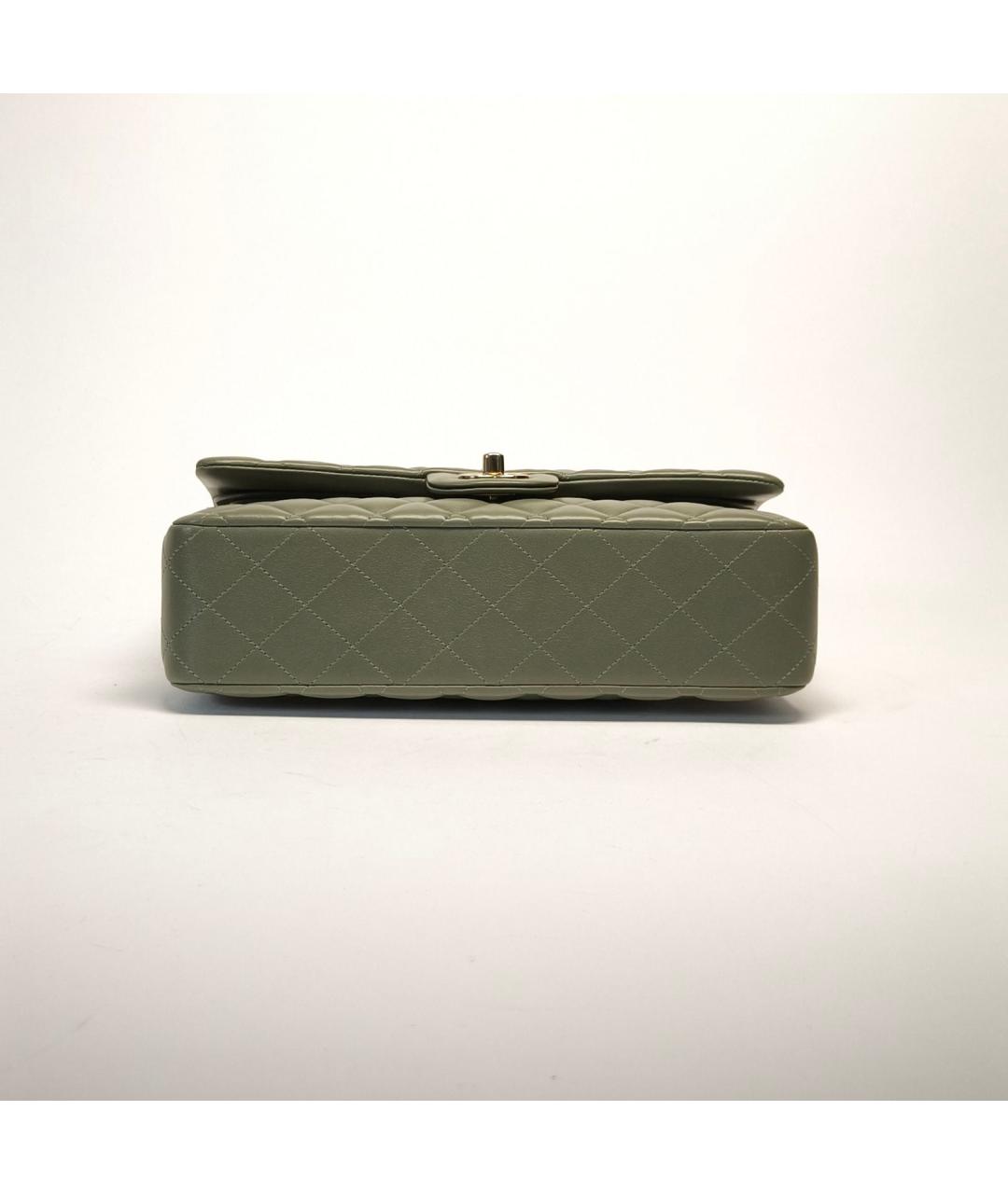 CHANEL Зеленая кожаная сумка через плечо, фото 6