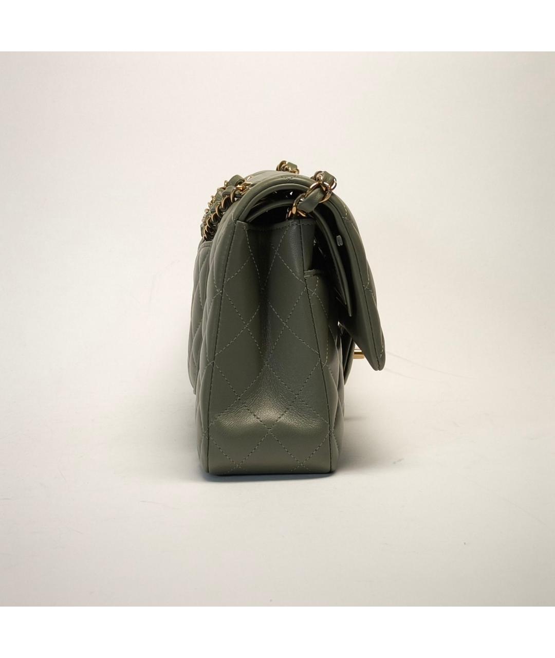 CHANEL Зеленая кожаная сумка через плечо, фото 4