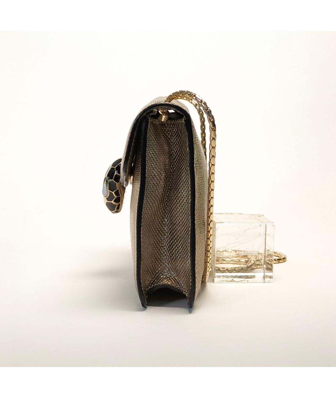 BVLGARI Золотая сумка через плечо, фото 5
