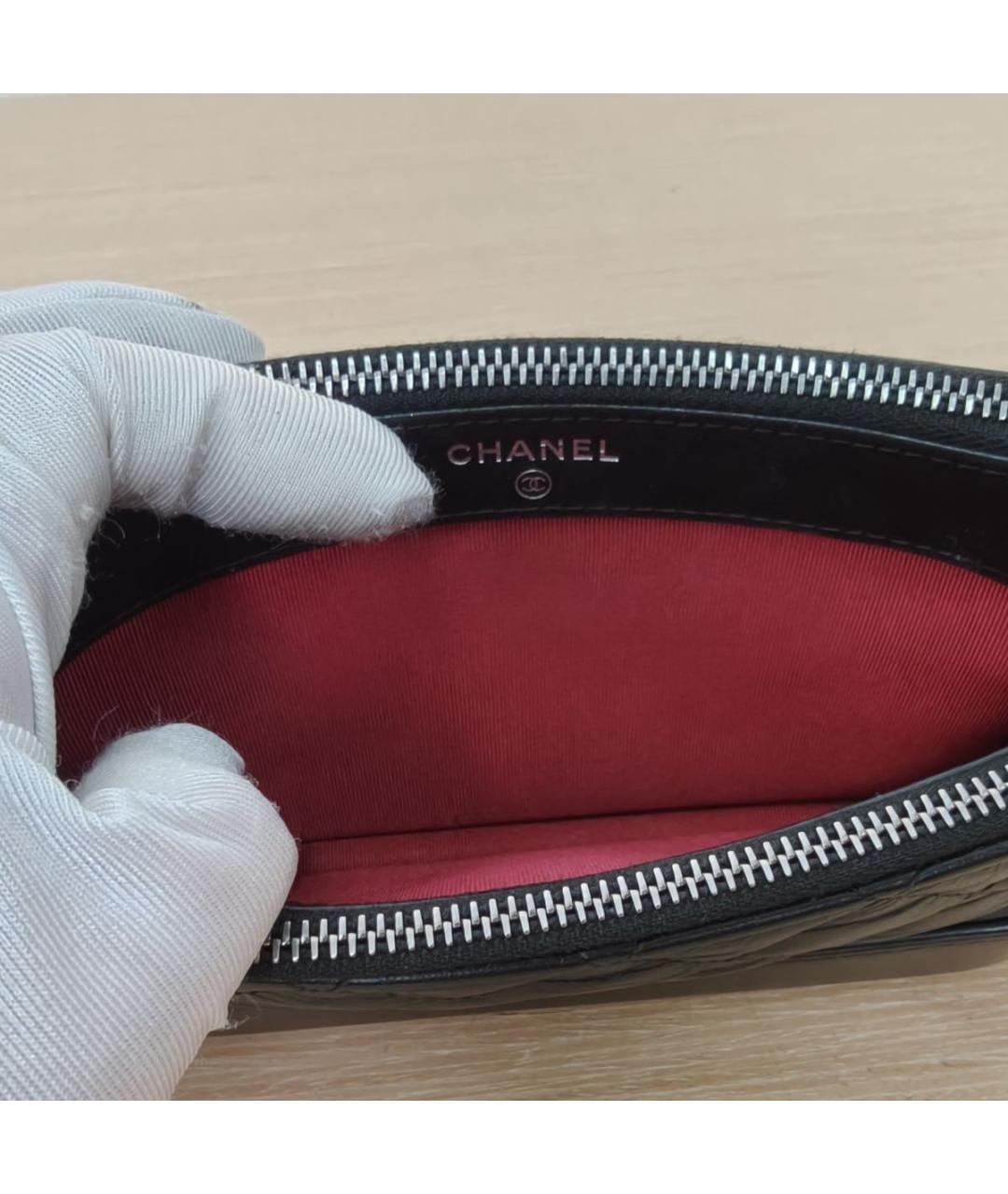 CHANEL Черная кожаная сумка через плечо, фото 7