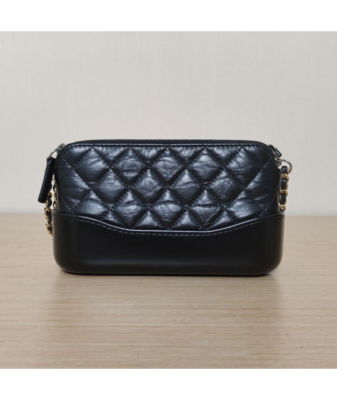 CHANEL Черная кожаная сумка через плечо, фото 4