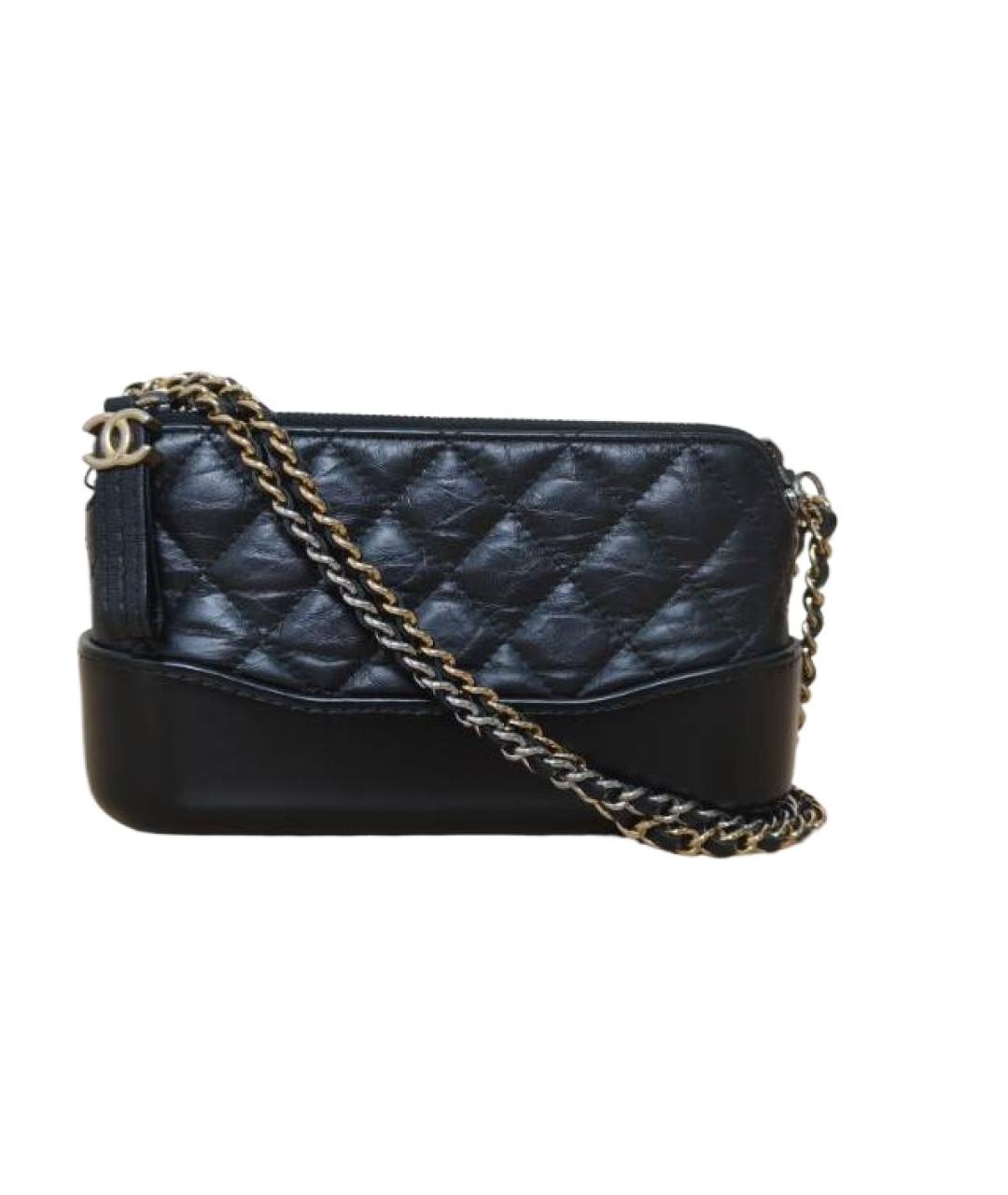CHANEL Черная кожаная сумка через плечо, фото 1