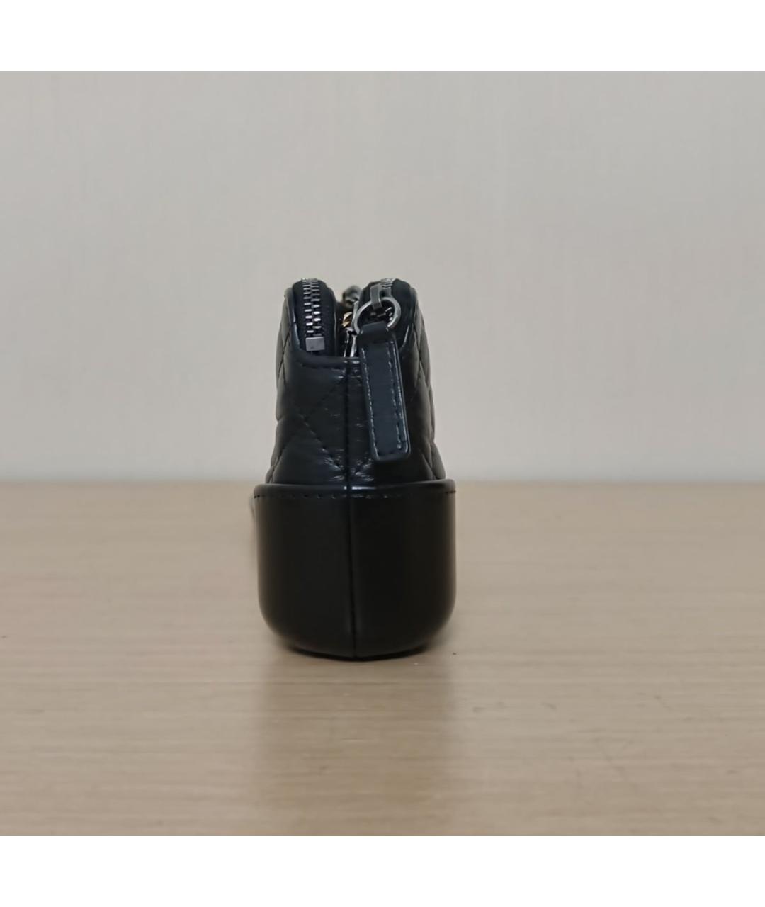 CHANEL Черная кожаная сумка через плечо, фото 3