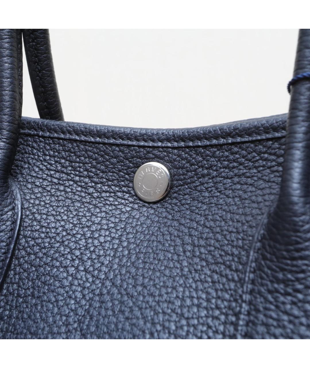 HERMES Черная кожаная сумка через плечо, фото 7
