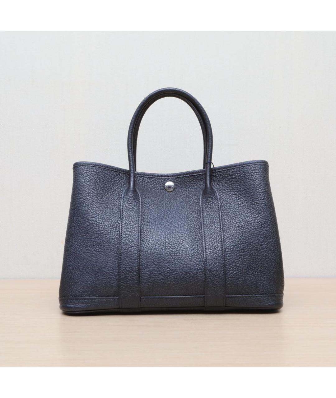 HERMES Черная кожаная сумка через плечо, фото 3