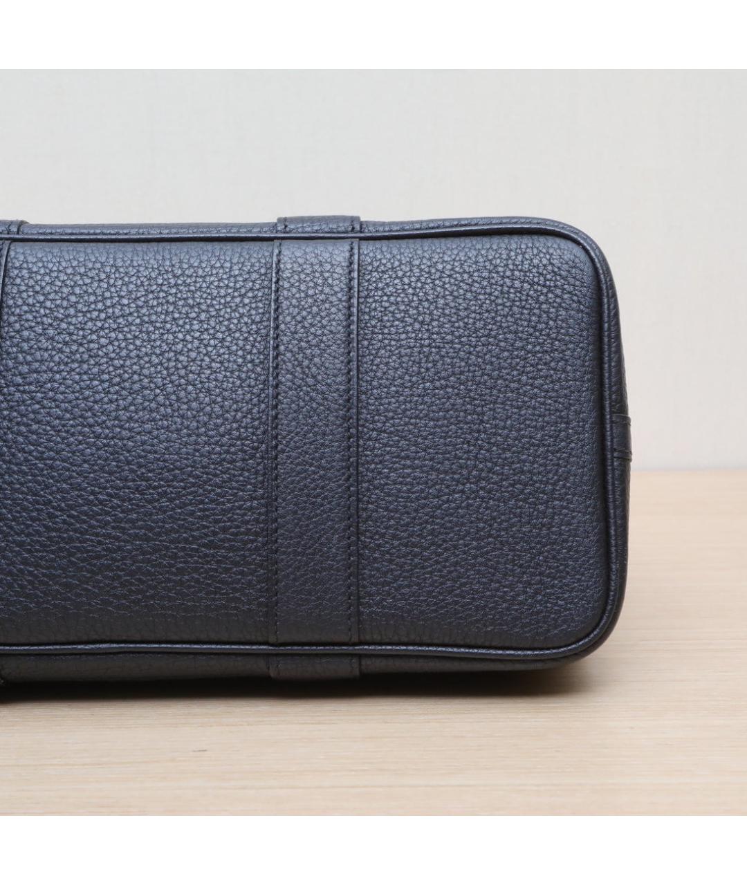 HERMES Черная кожаная сумка через плечо, фото 9