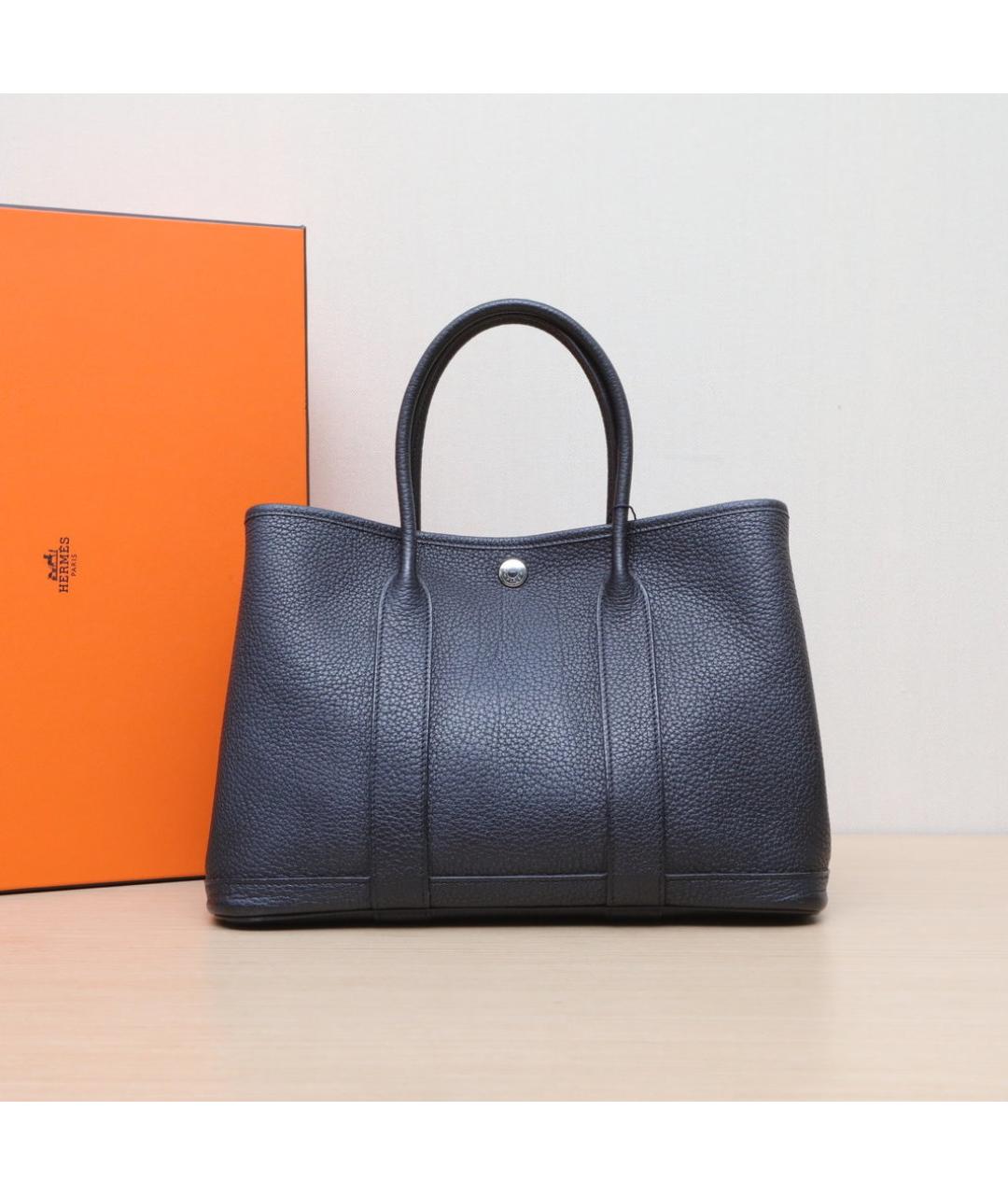 HERMES Черная кожаная сумка через плечо, фото 2