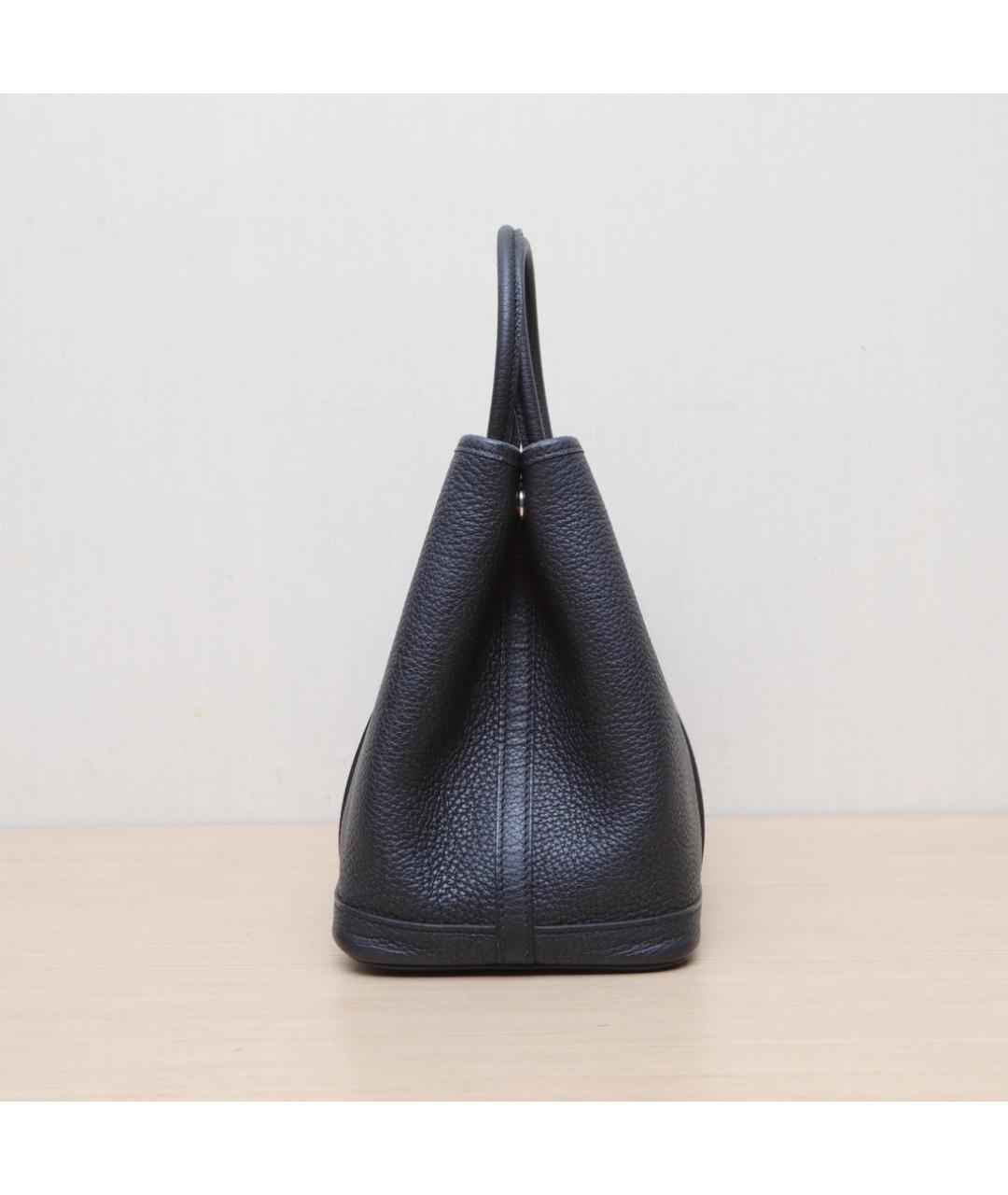 HERMES Черная кожаная сумка через плечо, фото 4