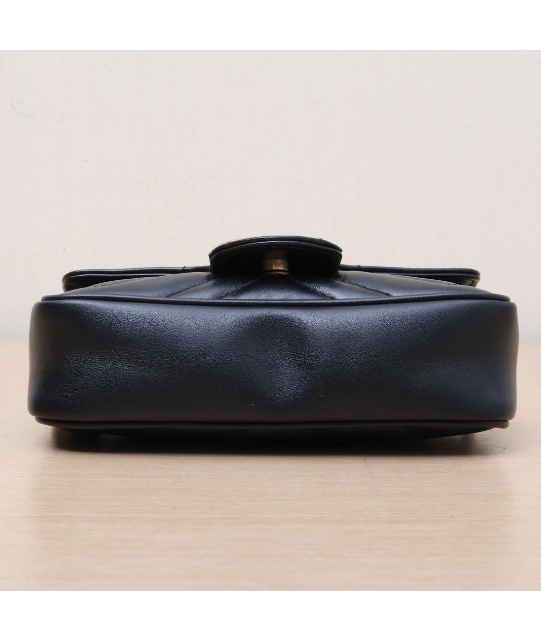 GUCCI Черная кожаная сумка через плечо, фото 9