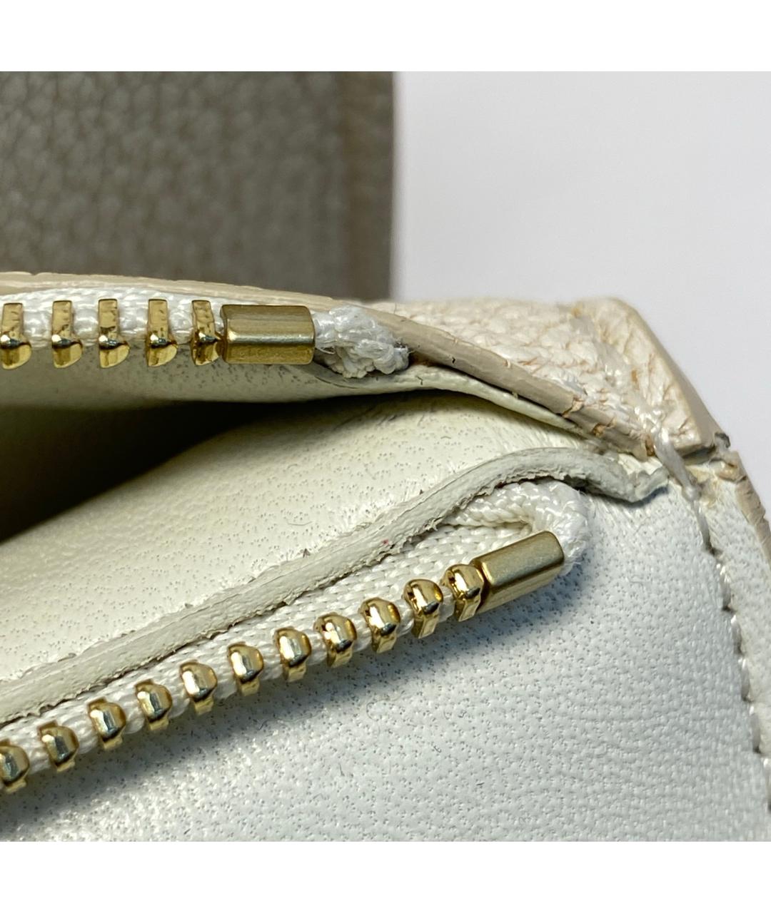 CELINE Белая кожаная сумка через плечо, фото 7