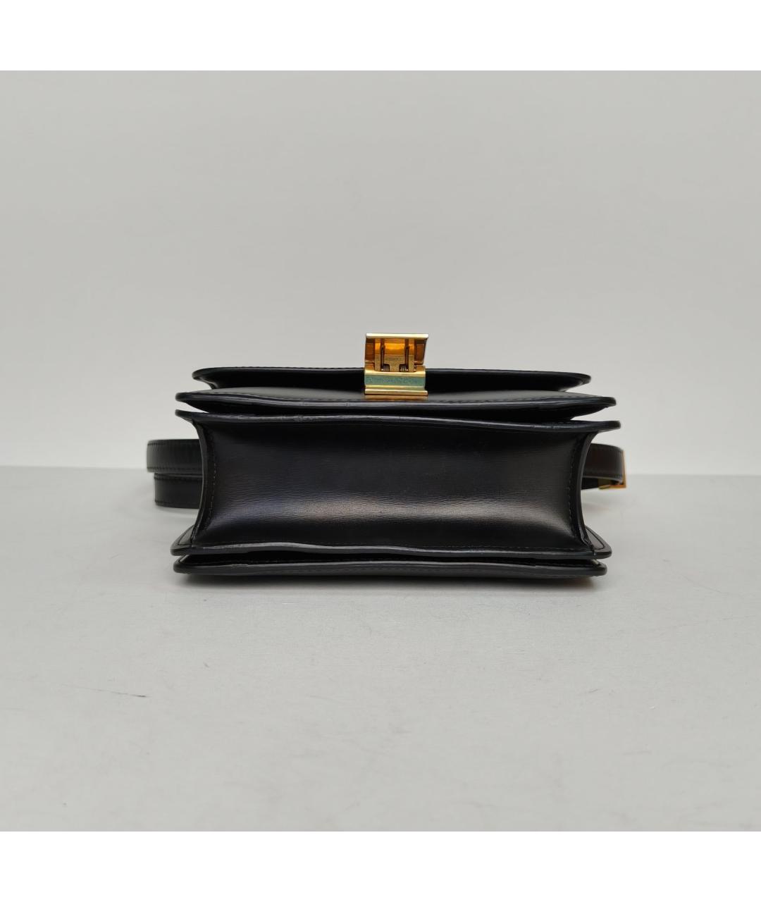 CELINE Черная кожаная сумка через плечо, фото 6