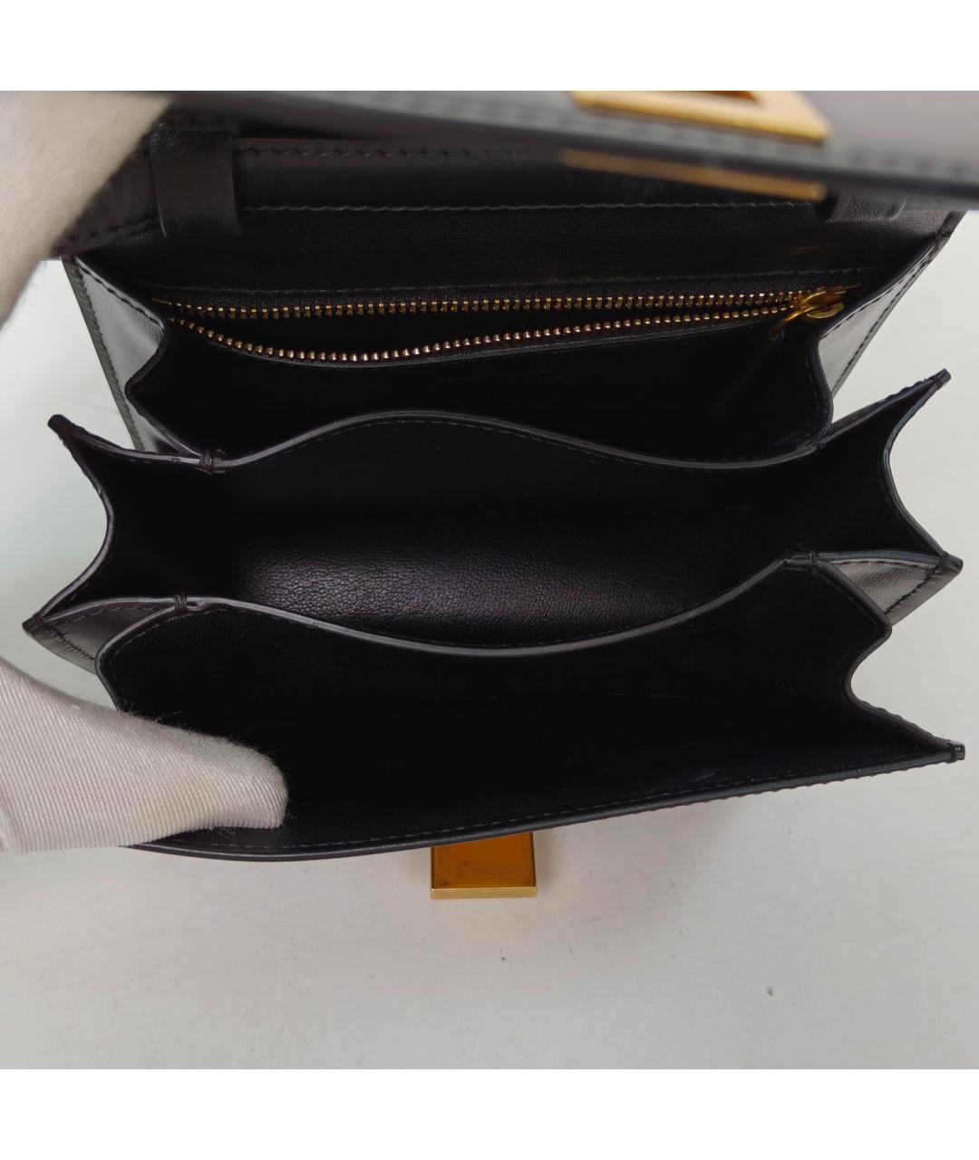 CELINE Черная кожаная сумка через плечо, фото 8