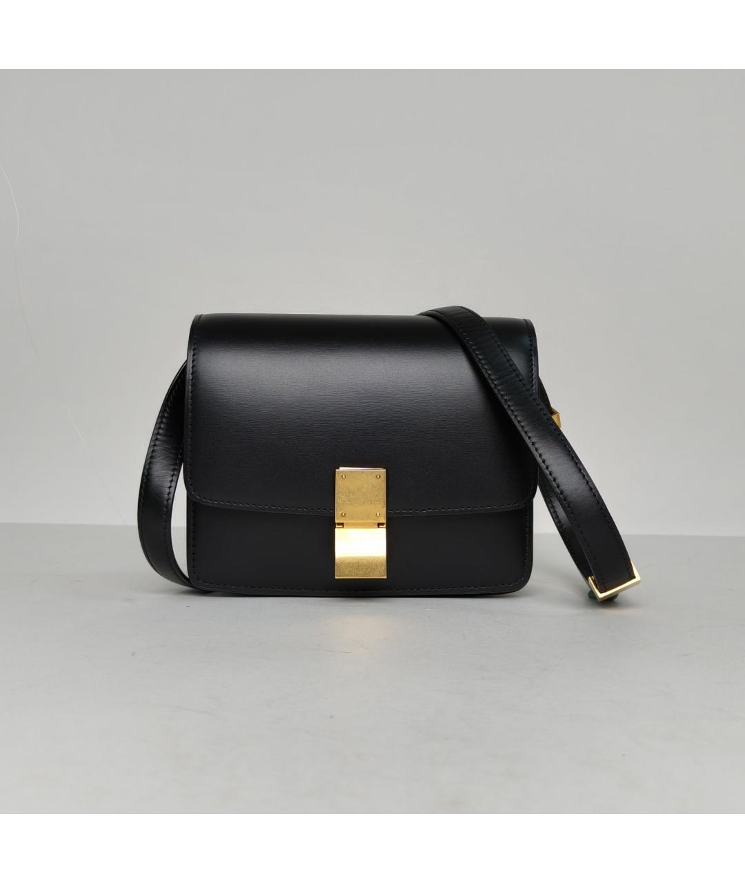 CELINE Черная кожаная сумка через плечо, фото 9