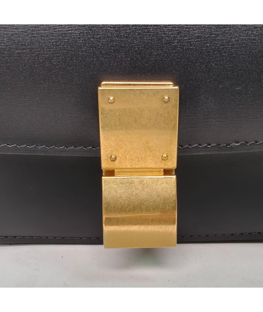 CELINE Черная кожаная сумка через плечо, фото 7