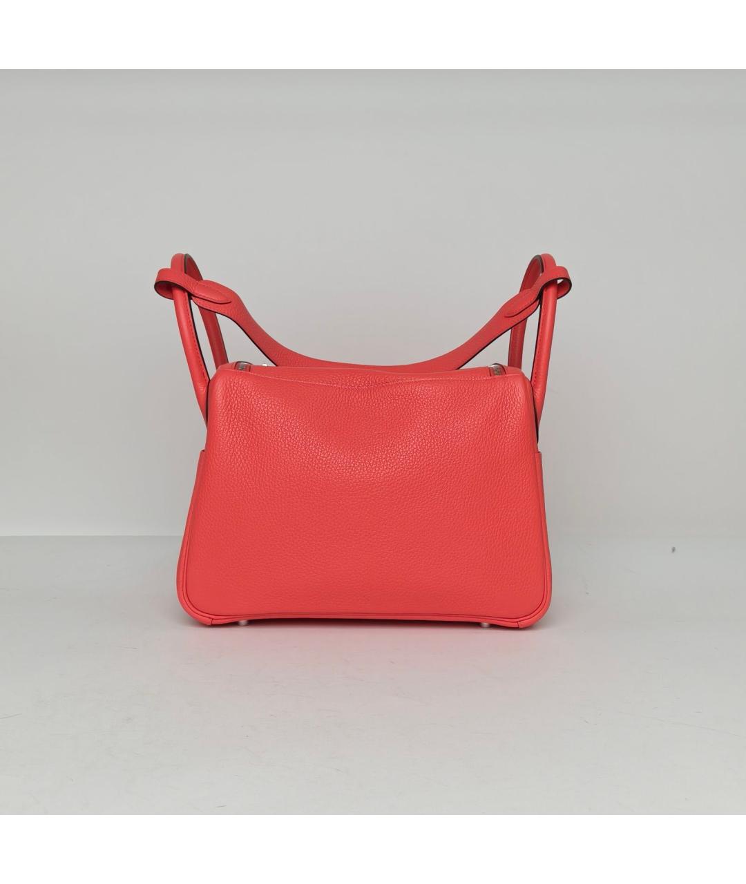 HERMES Красная кожаная сумка через плечо, фото 4