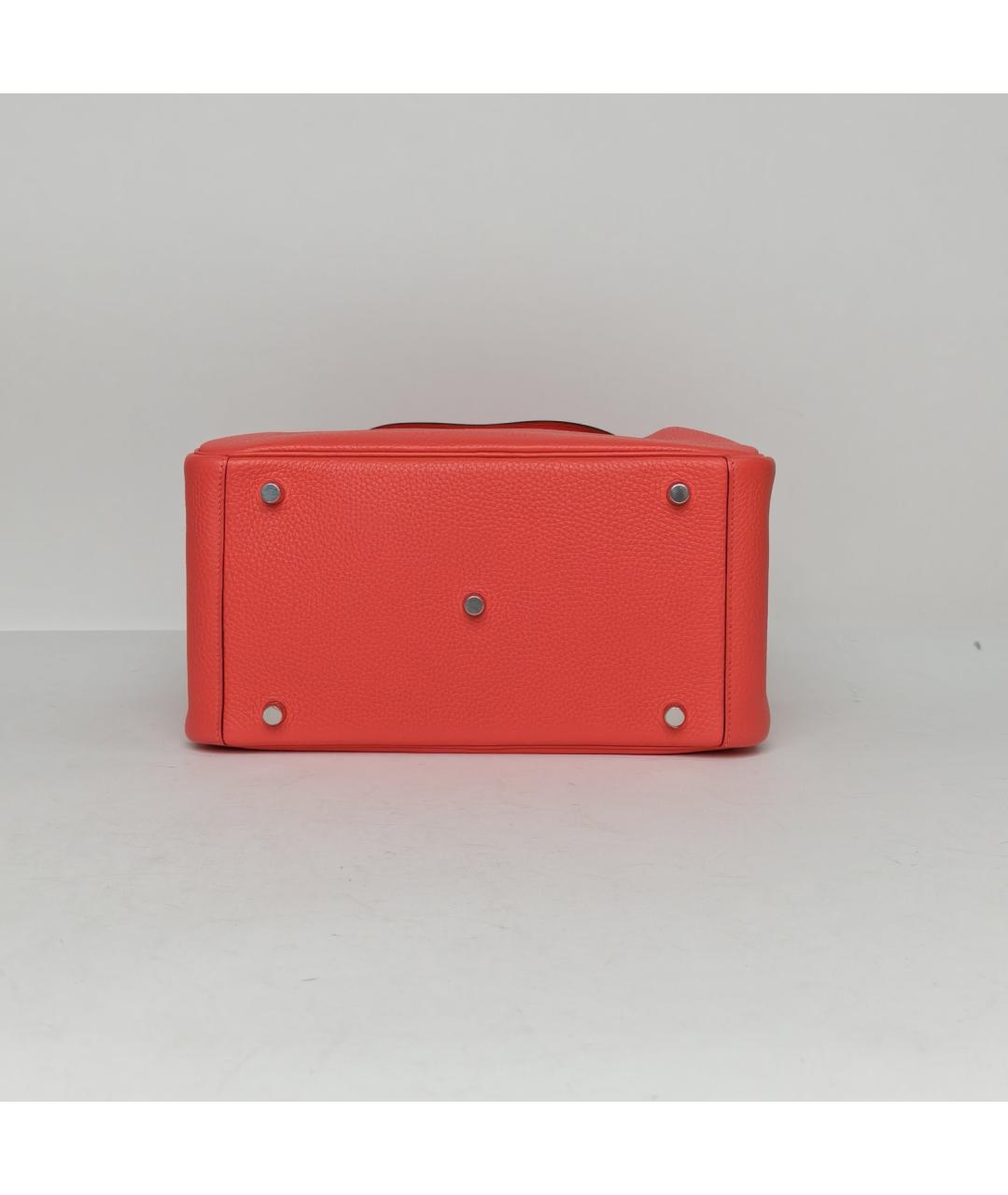 HERMES Красная кожаная сумка через плечо, фото 6