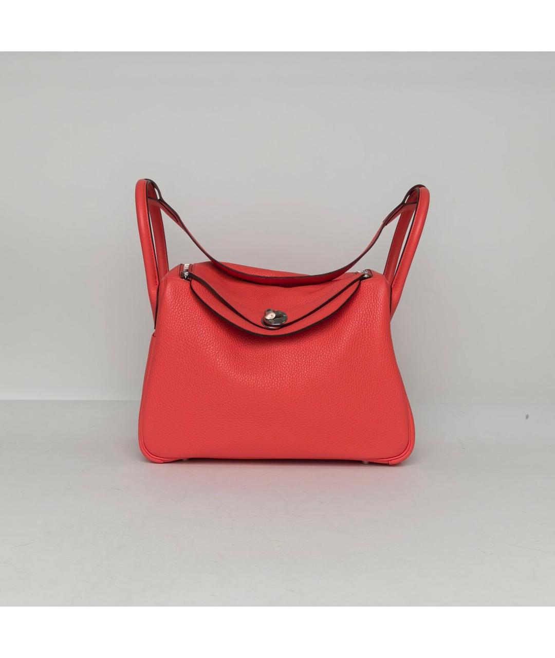 HERMES Красная кожаная сумка через плечо, фото 2