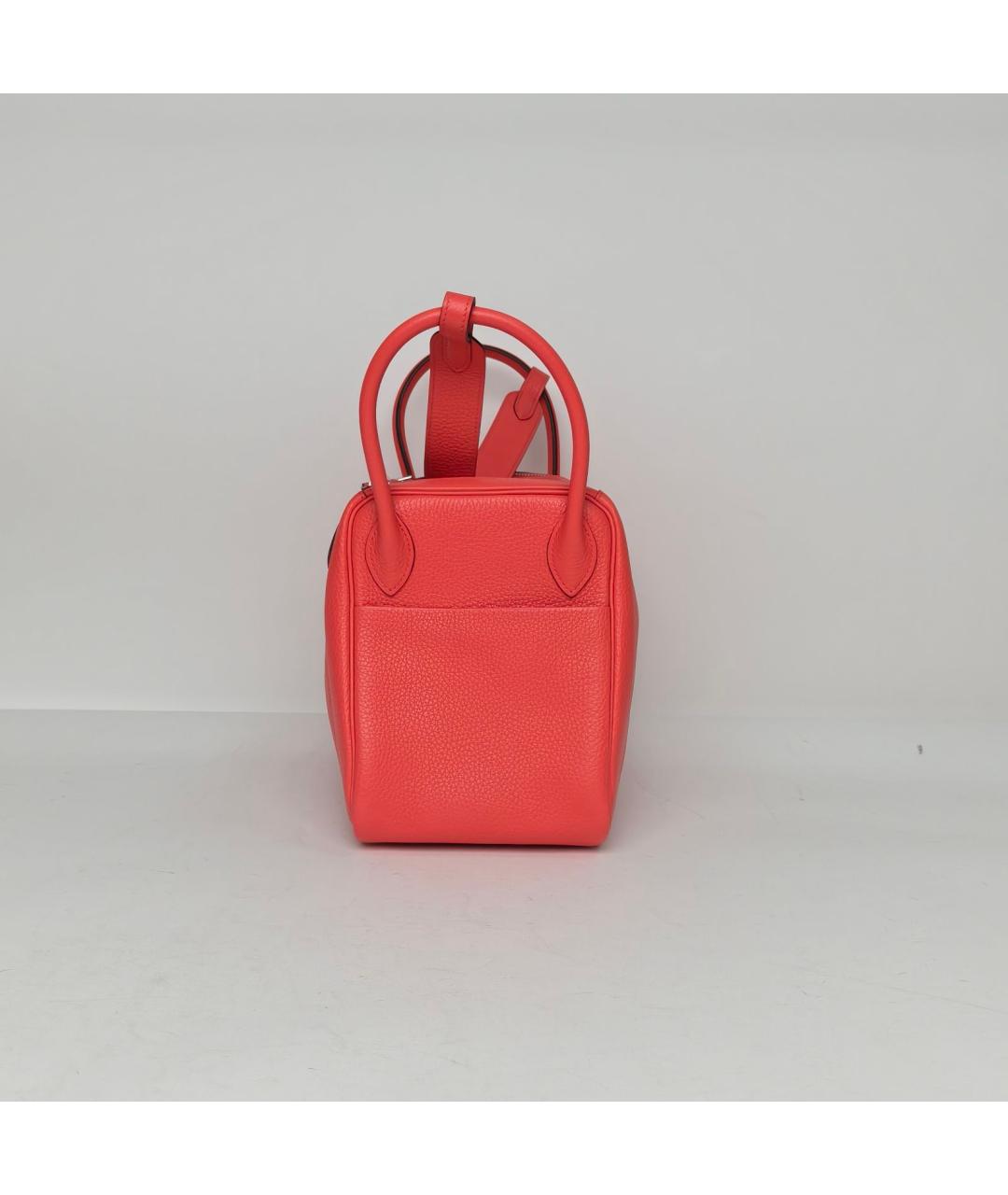 HERMES Красная кожаная сумка через плечо, фото 3
