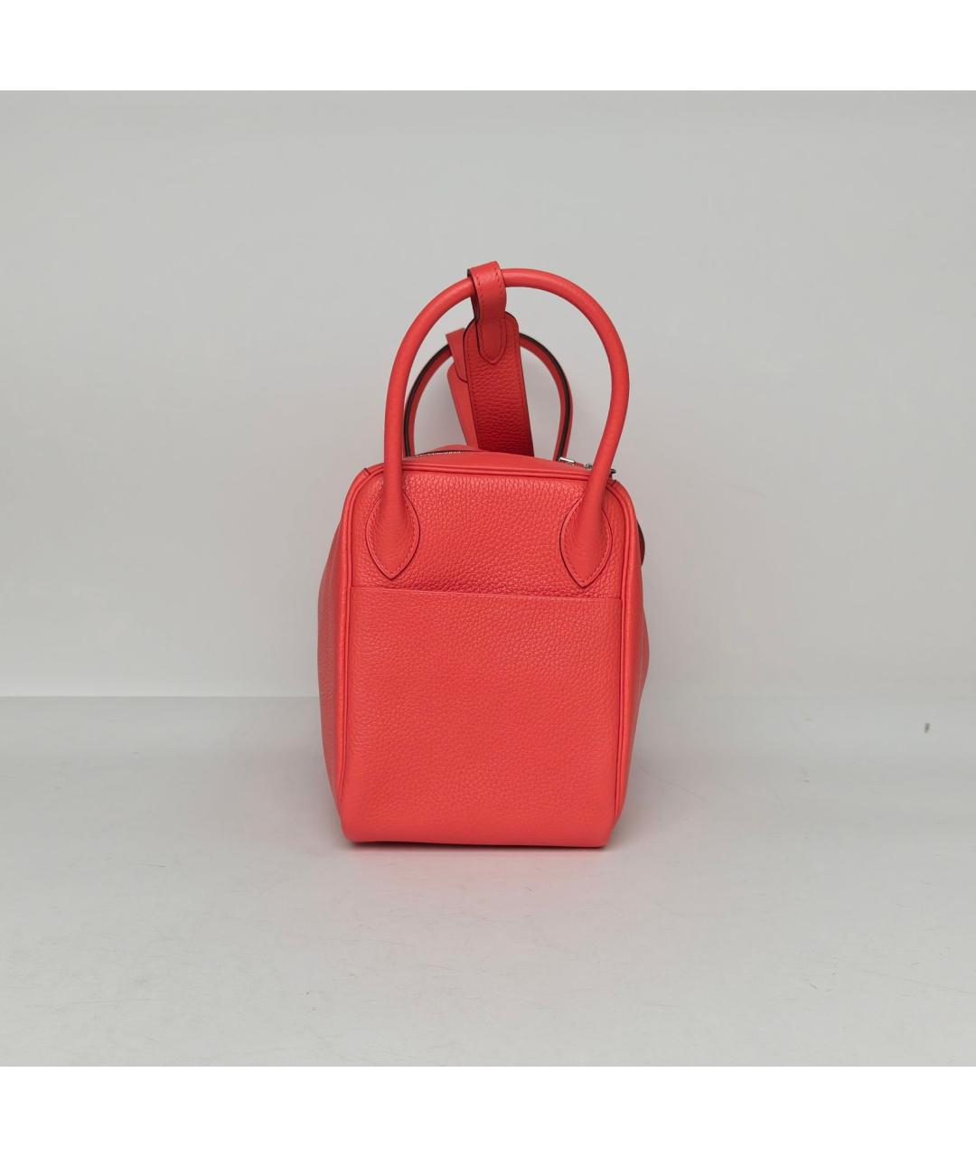 HERMES Красная кожаная сумка через плечо, фото 5