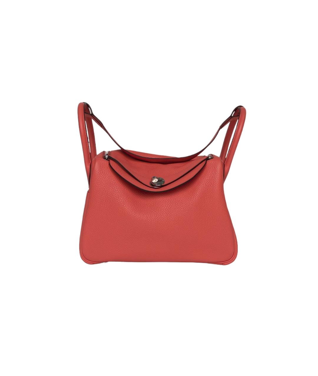 HERMES Красная кожаная сумка через плечо, фото 1