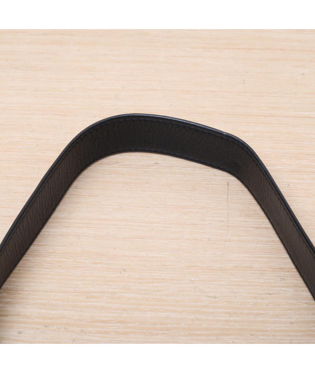 BOTTEGA VENETA Черная кожаная сумка через плечо, фото 9