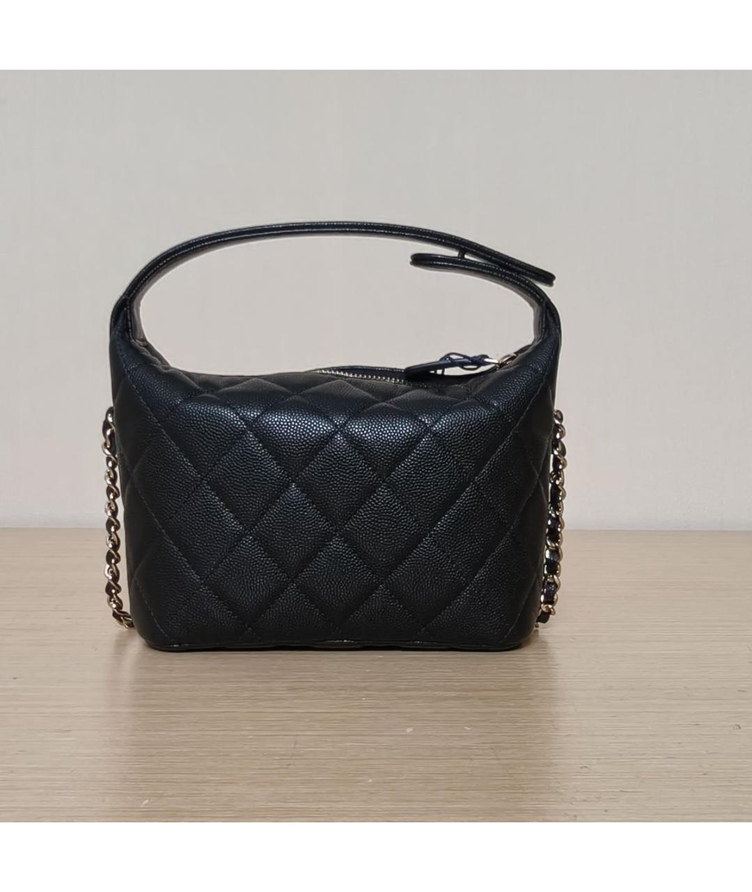 CHANEL Черная кожаная сумка через плечо, фото 4