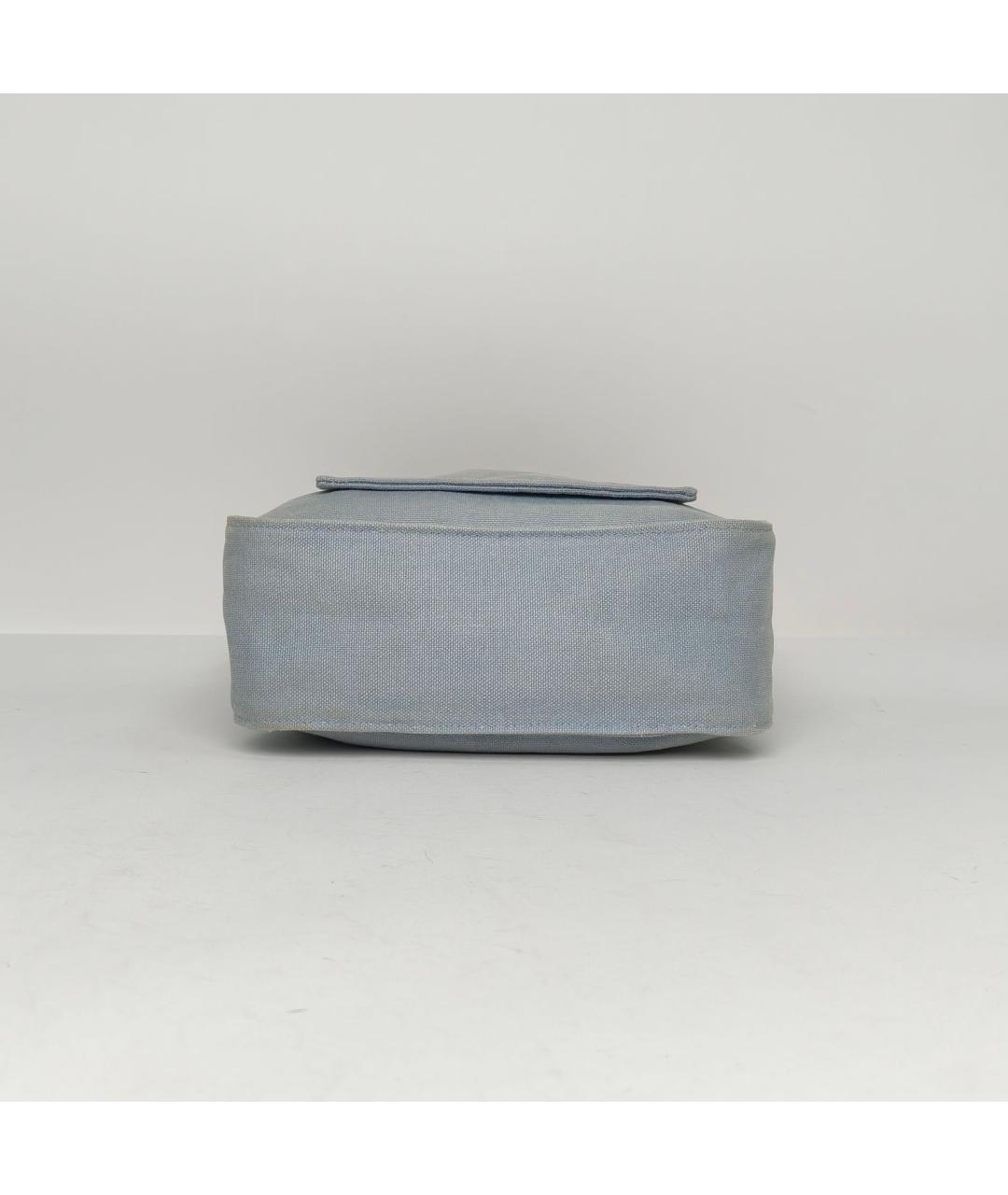 HERMES Синяя тканевая сумка через плечо, фото 6