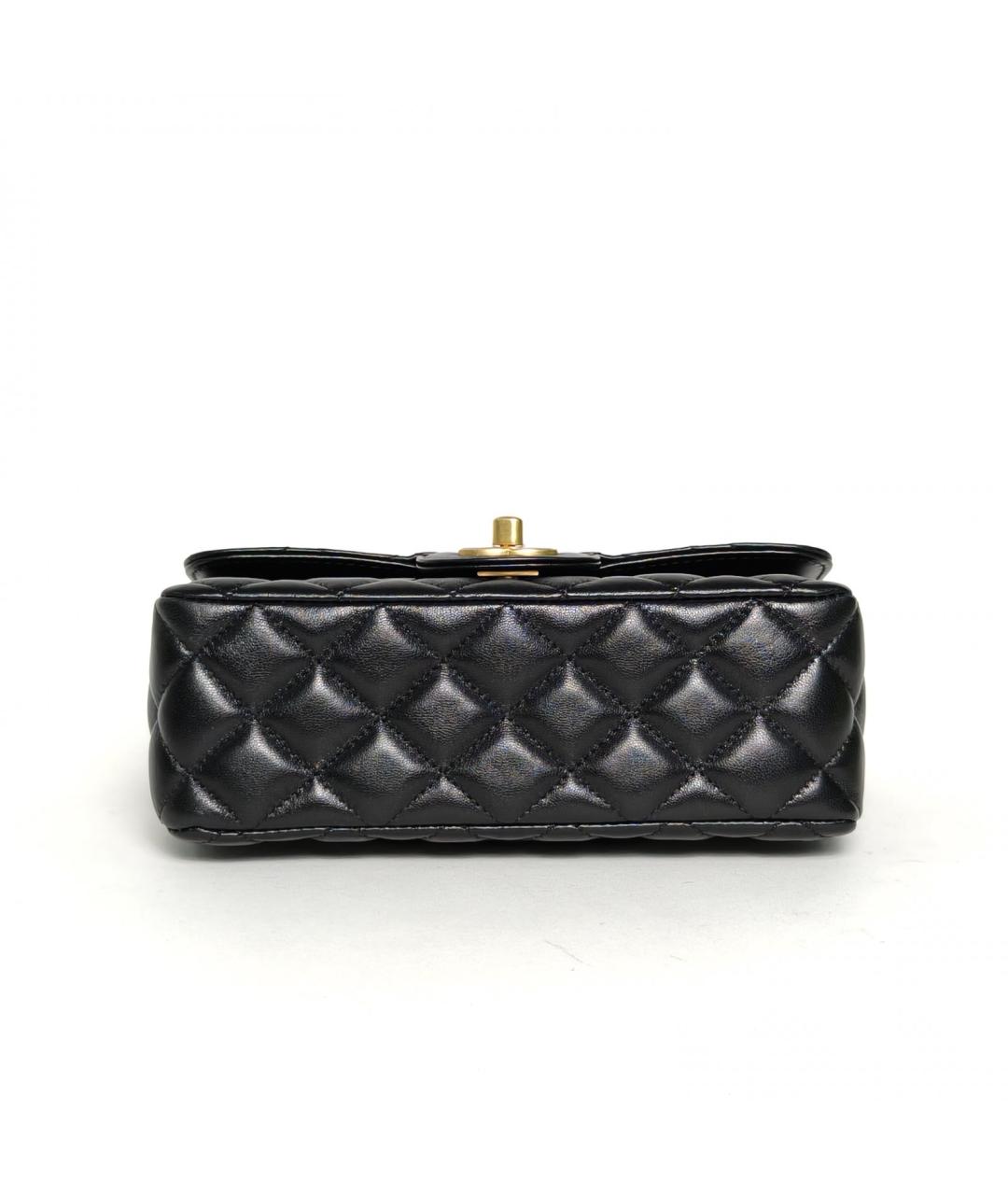 CHANEL Черная кожаная сумка через плечо, фото 6
