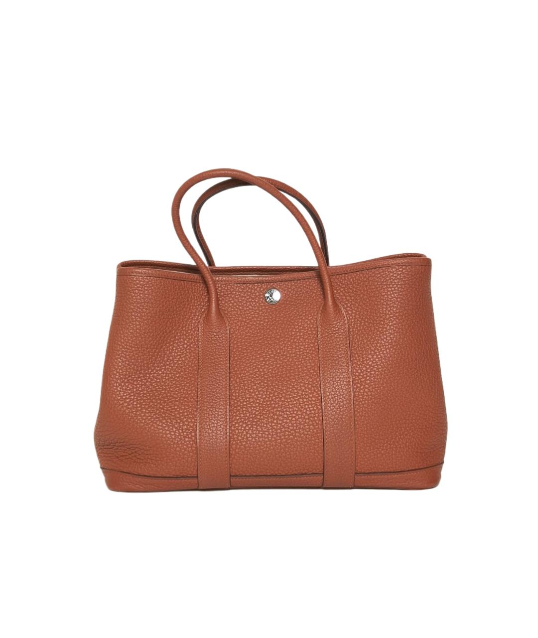 HERMES Коричневая кожаная сумка через плечо, фото 1