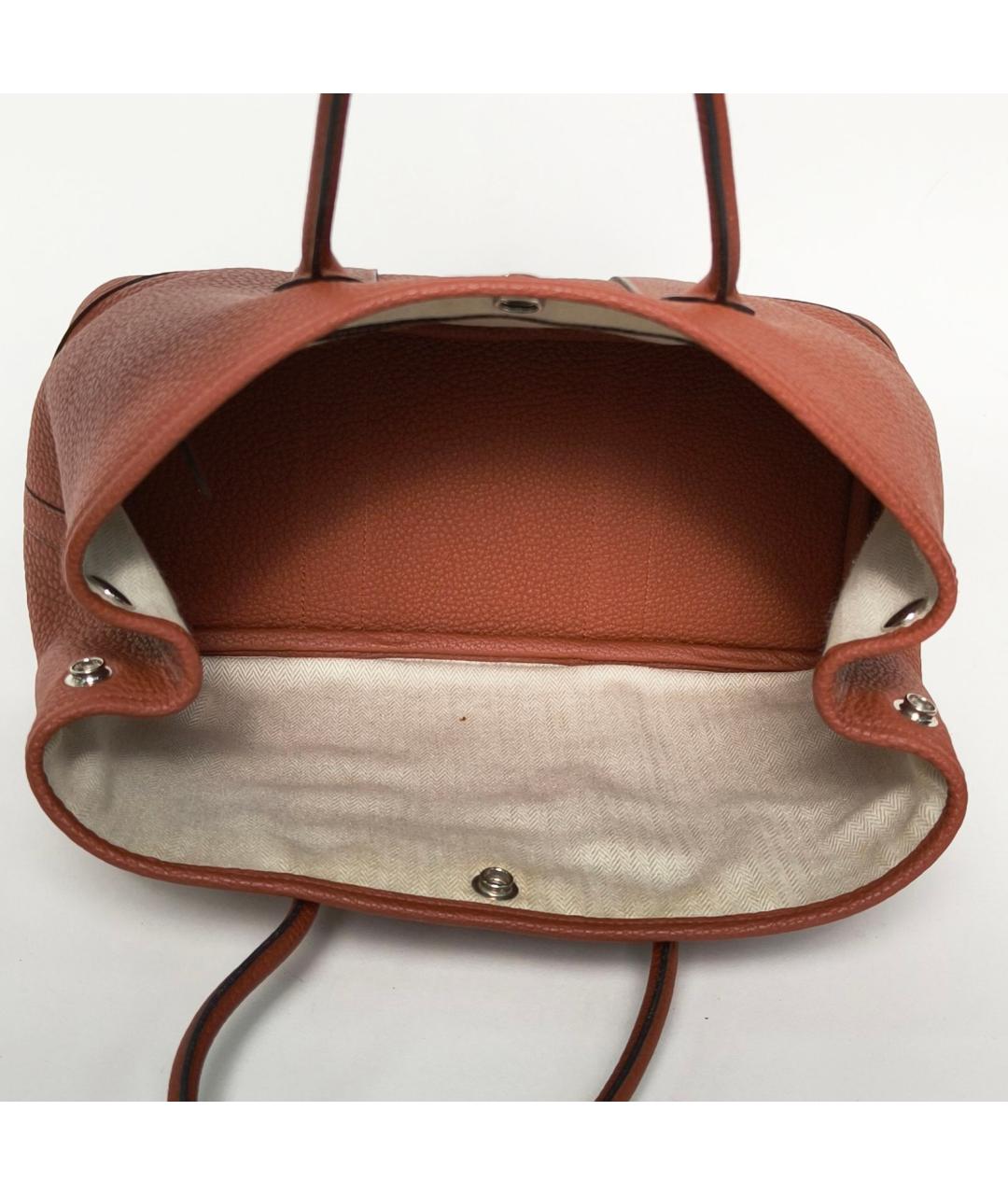HERMES Коричневая кожаная сумка через плечо, фото 7