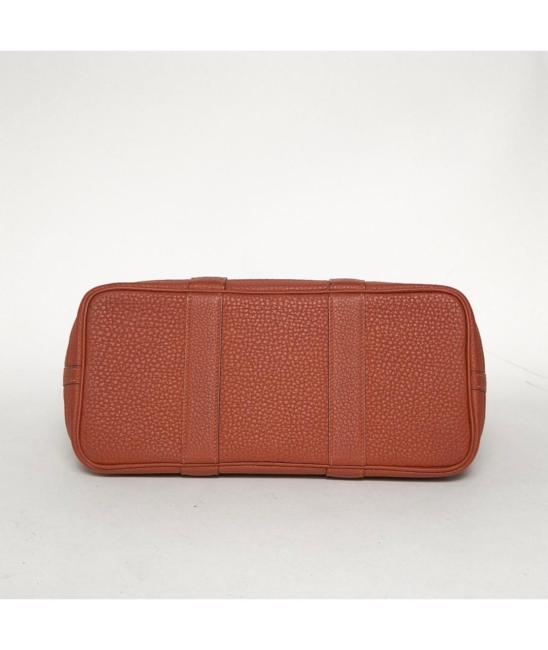 HERMES Коричневая кожаная сумка через плечо, фото 6