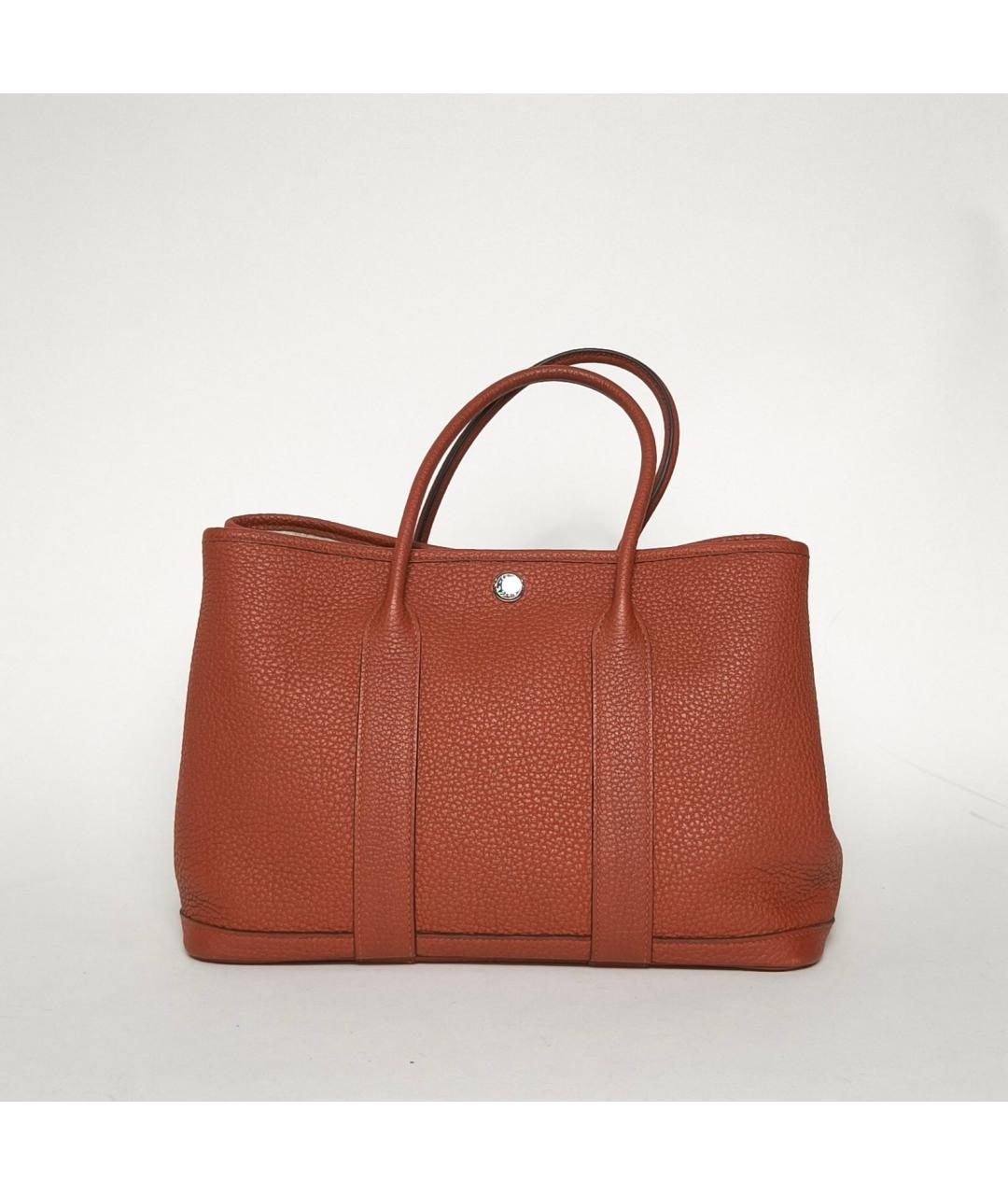 HERMES Коричневая кожаная сумка через плечо, фото 4