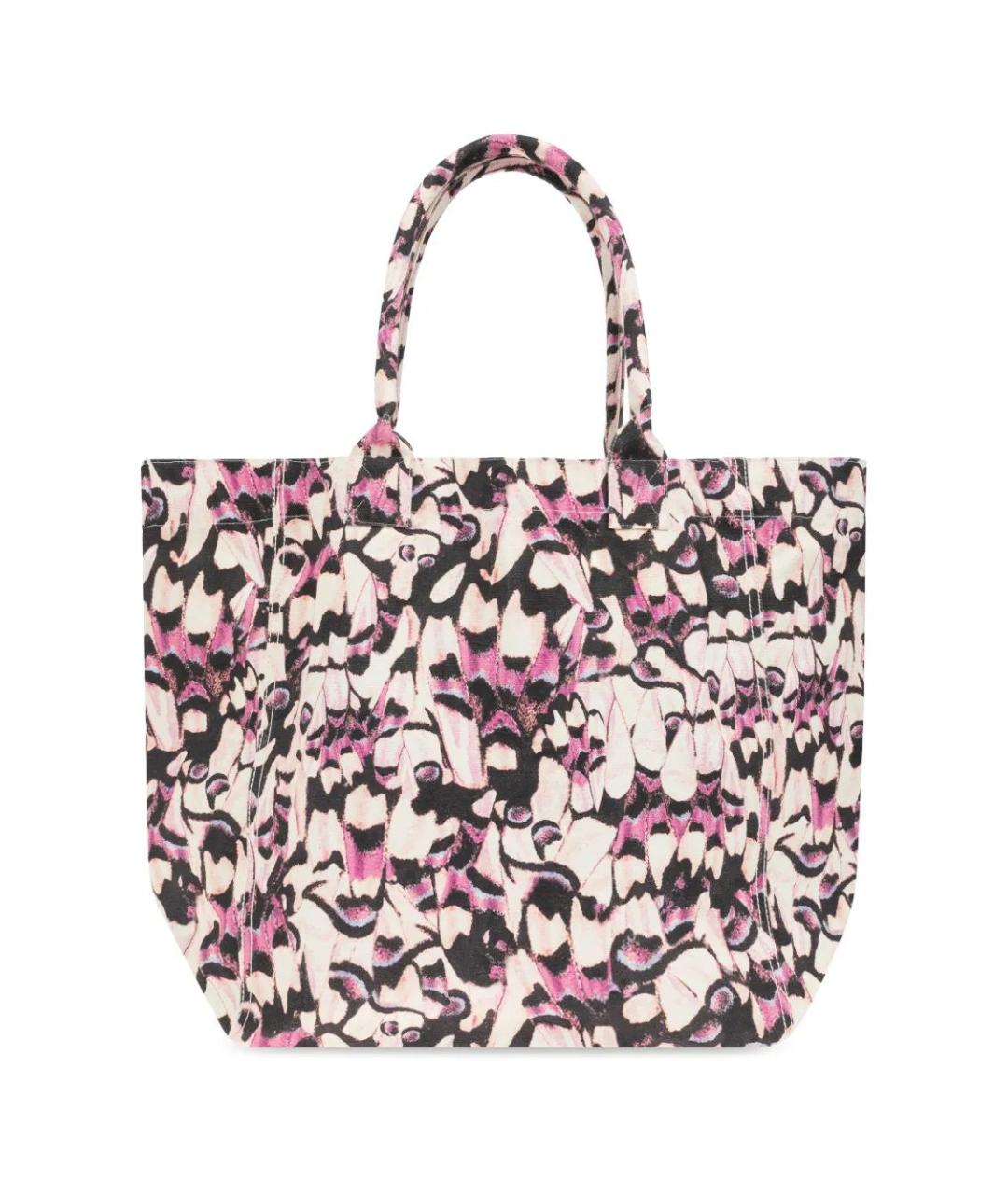 ISABEL MARANT Розовая хлопковая сумка тоут, фото 3