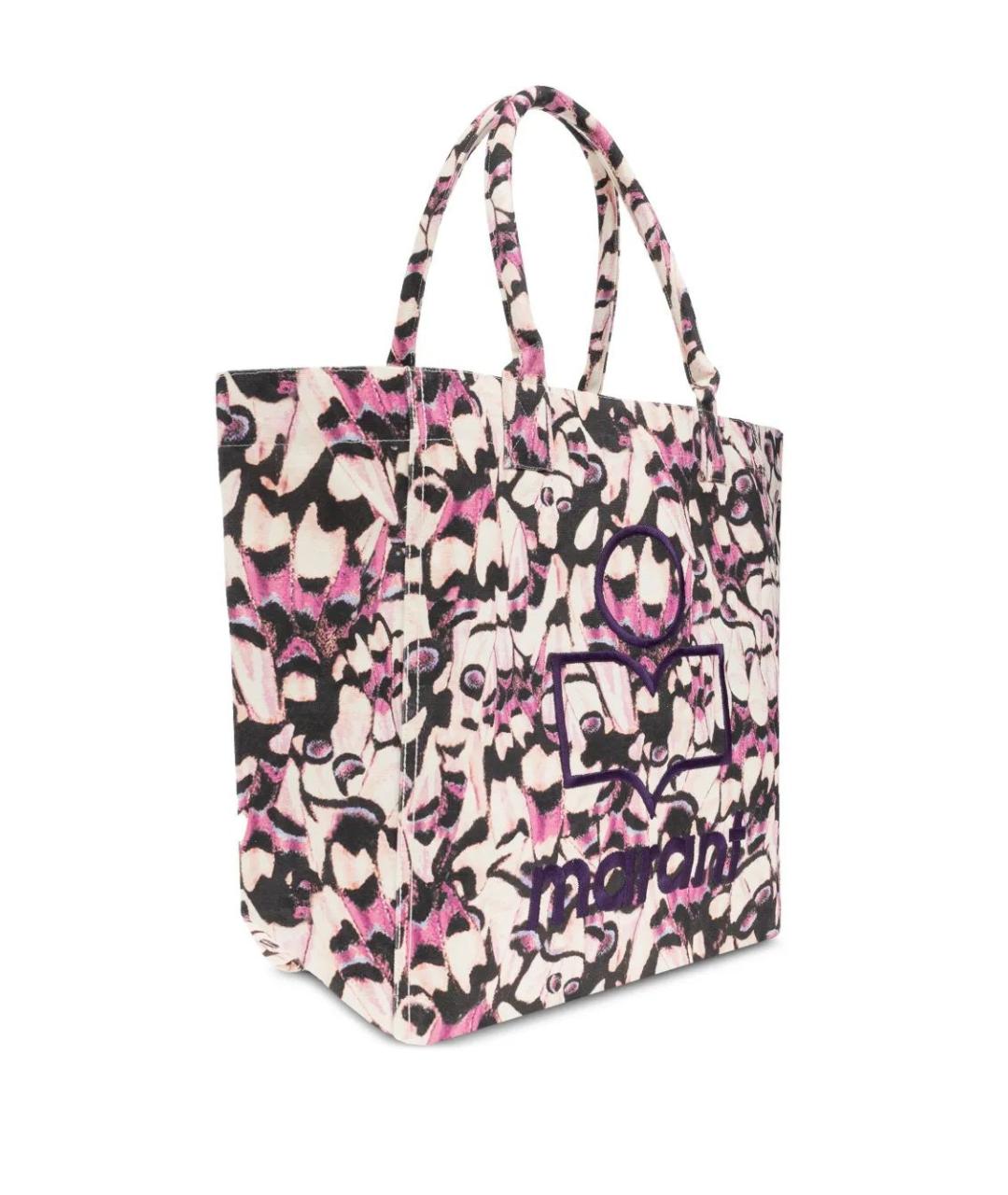 ISABEL MARANT Розовая хлопковая сумка тоут, фото 4