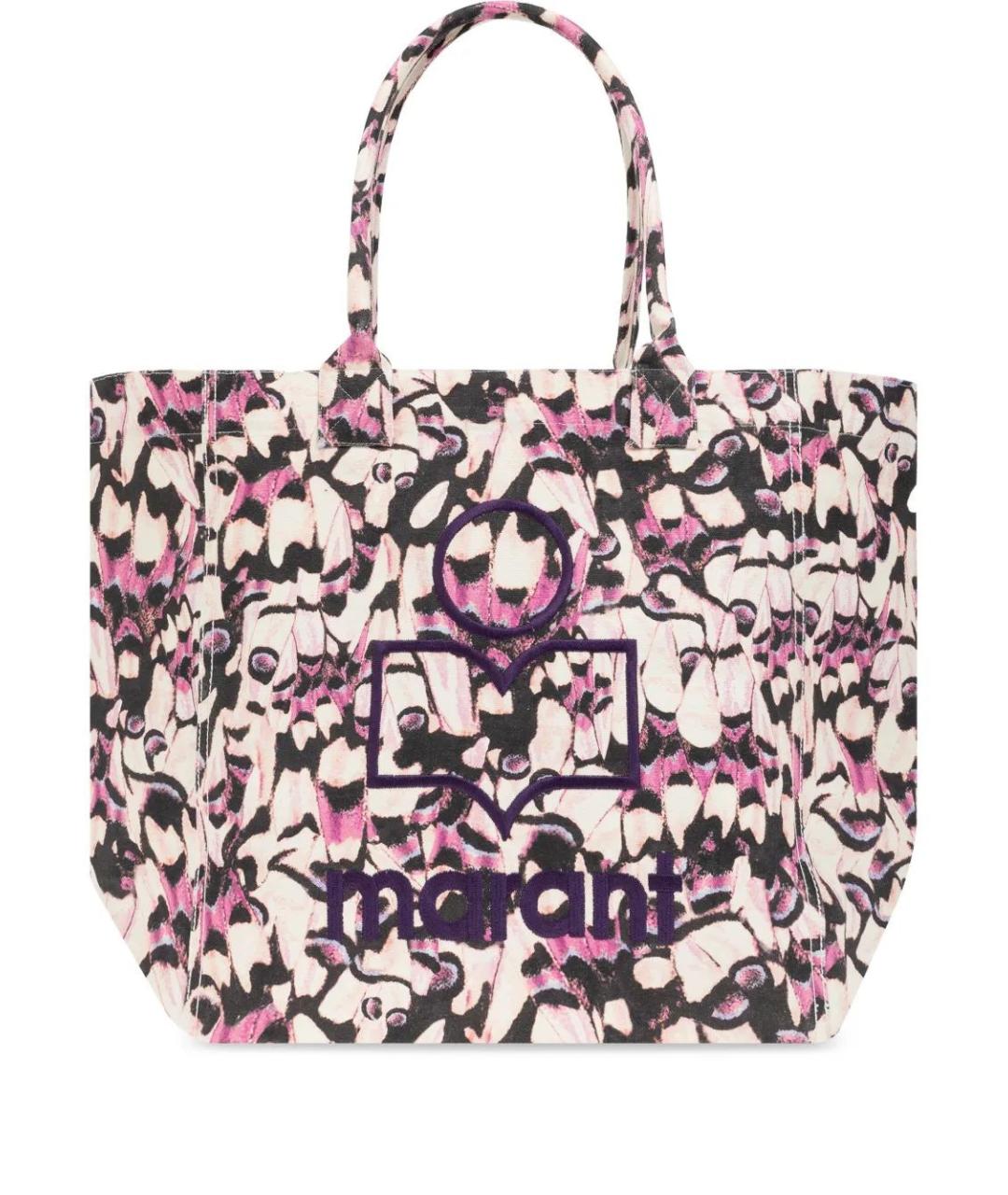 ISABEL MARANT Розовая хлопковая сумка тоут, фото 1